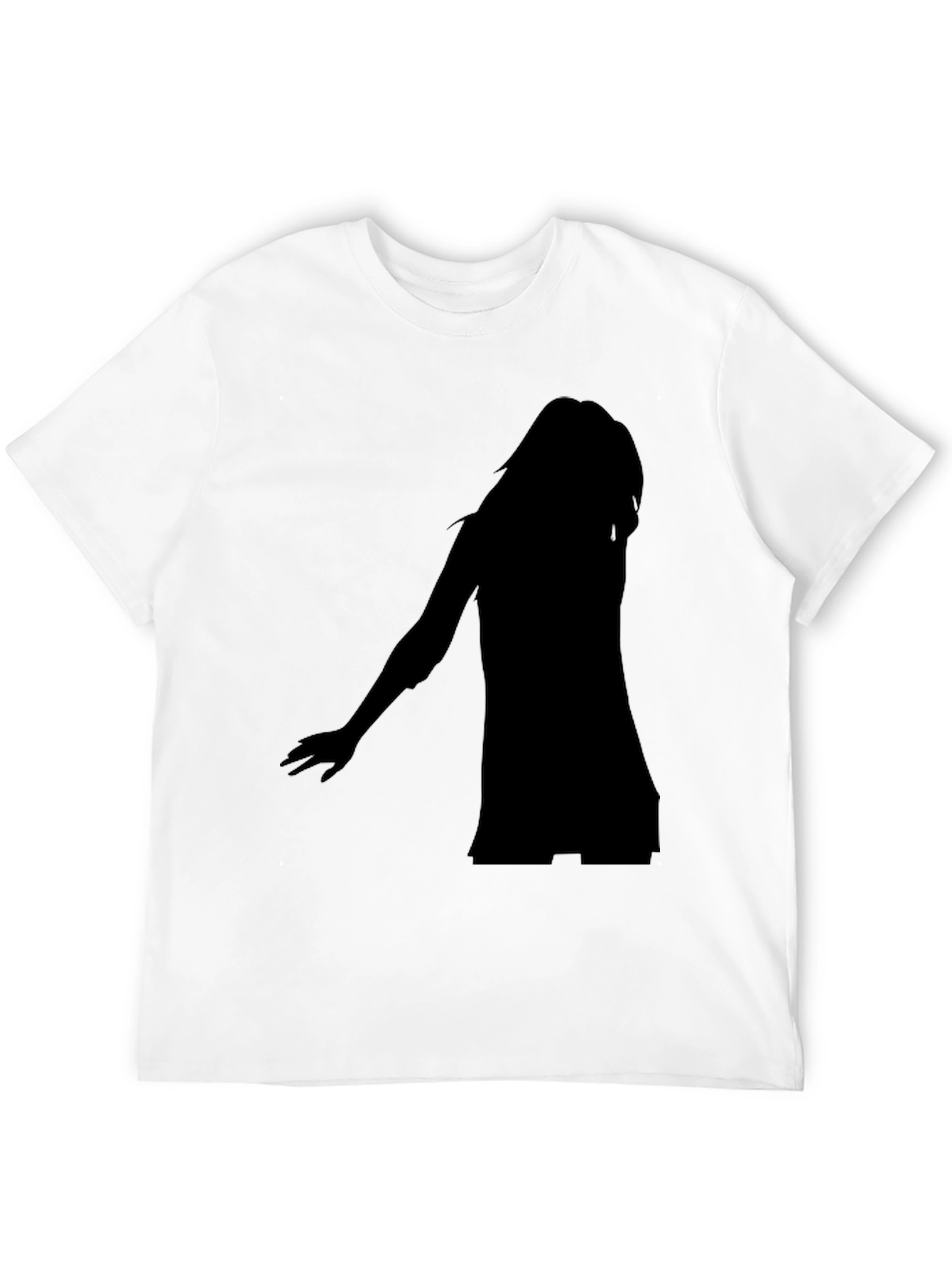 Silhouette Graphic Black T-Shirt - Modern Casual Tee