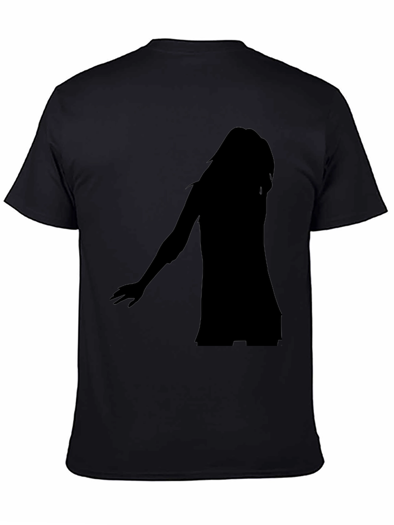 Silhouette Graphic Black T-Shirt - Modern Casual Tee