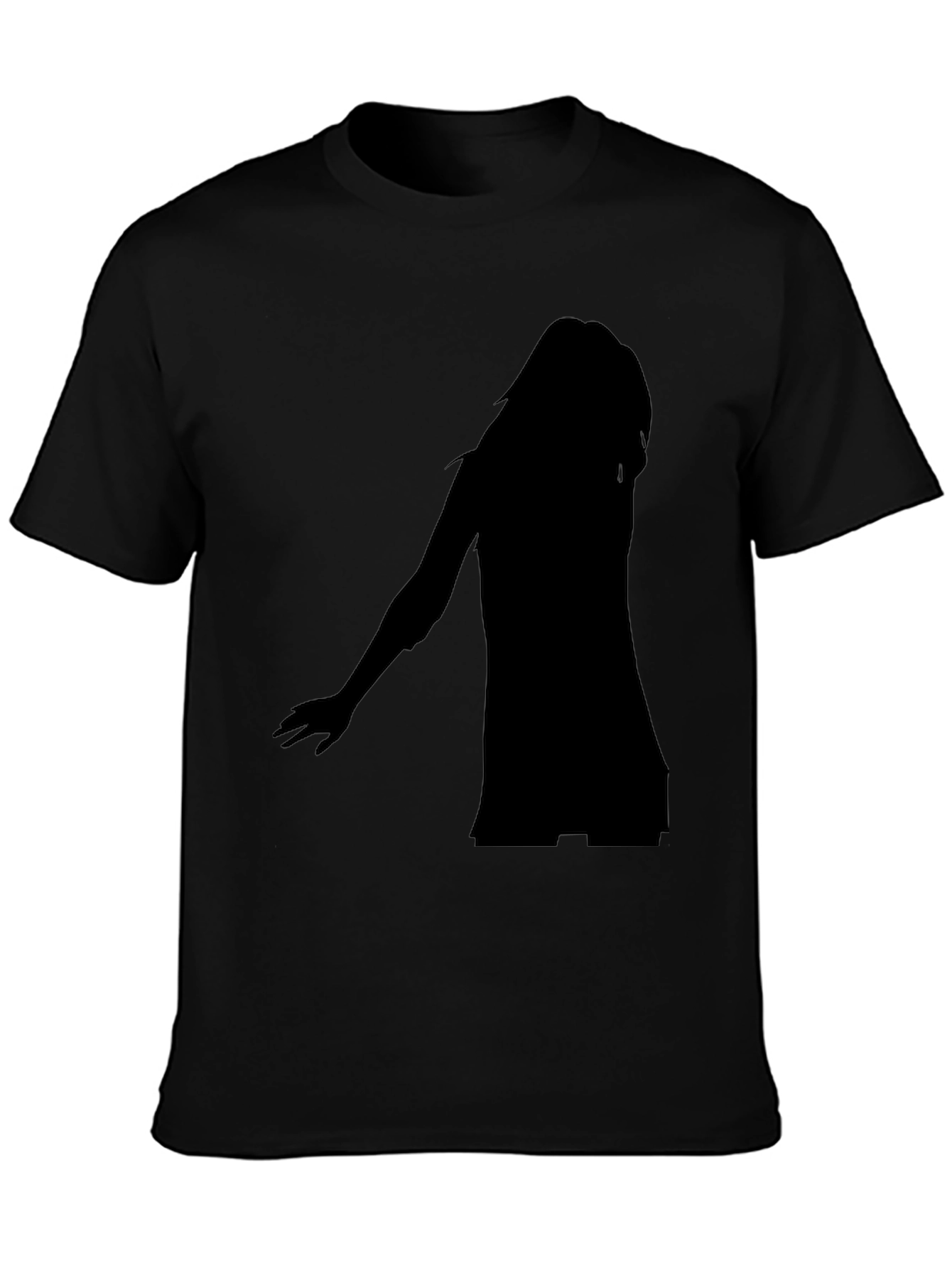 Silhouette Graphic Black T-Shirt - Modern Casual Tee