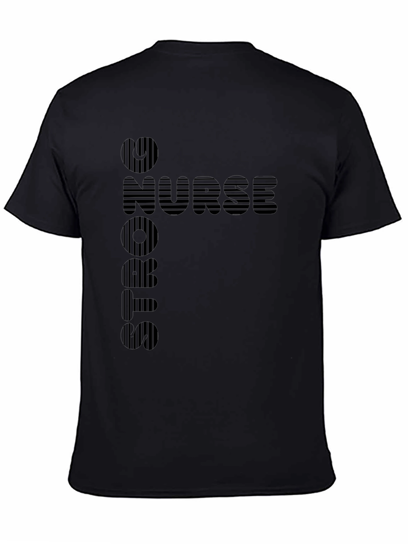 RN Nurse Striped Graphic Tee