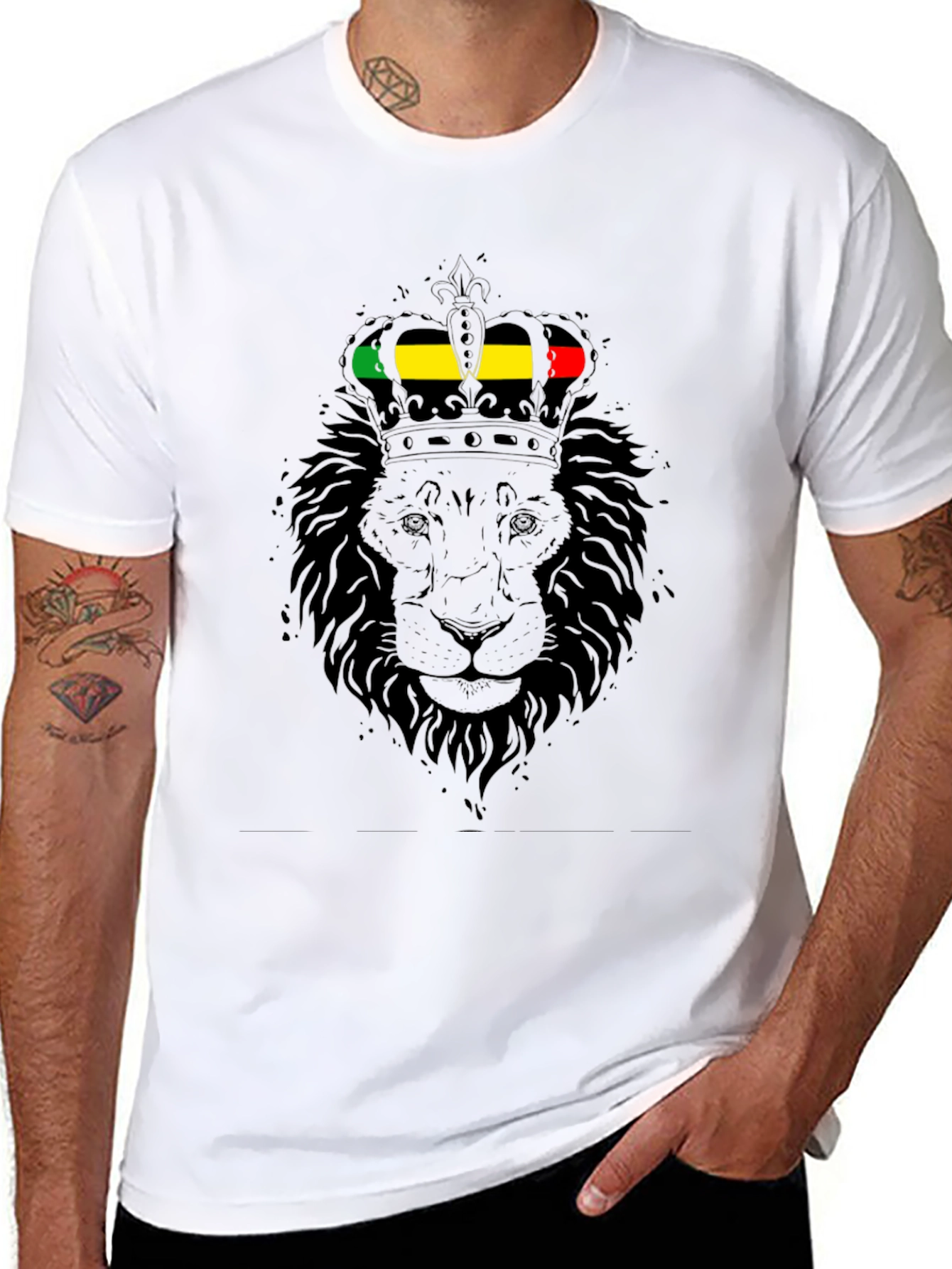Reggae Lion King Graphic T-Shirt