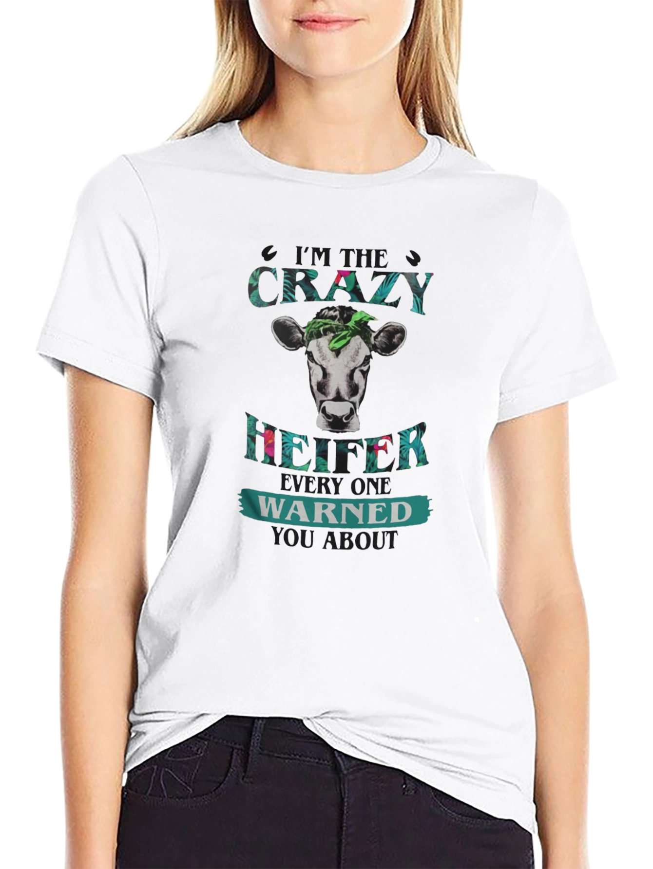 Crazy Heifer T-Shirt - Novelty Farm Animal Tee