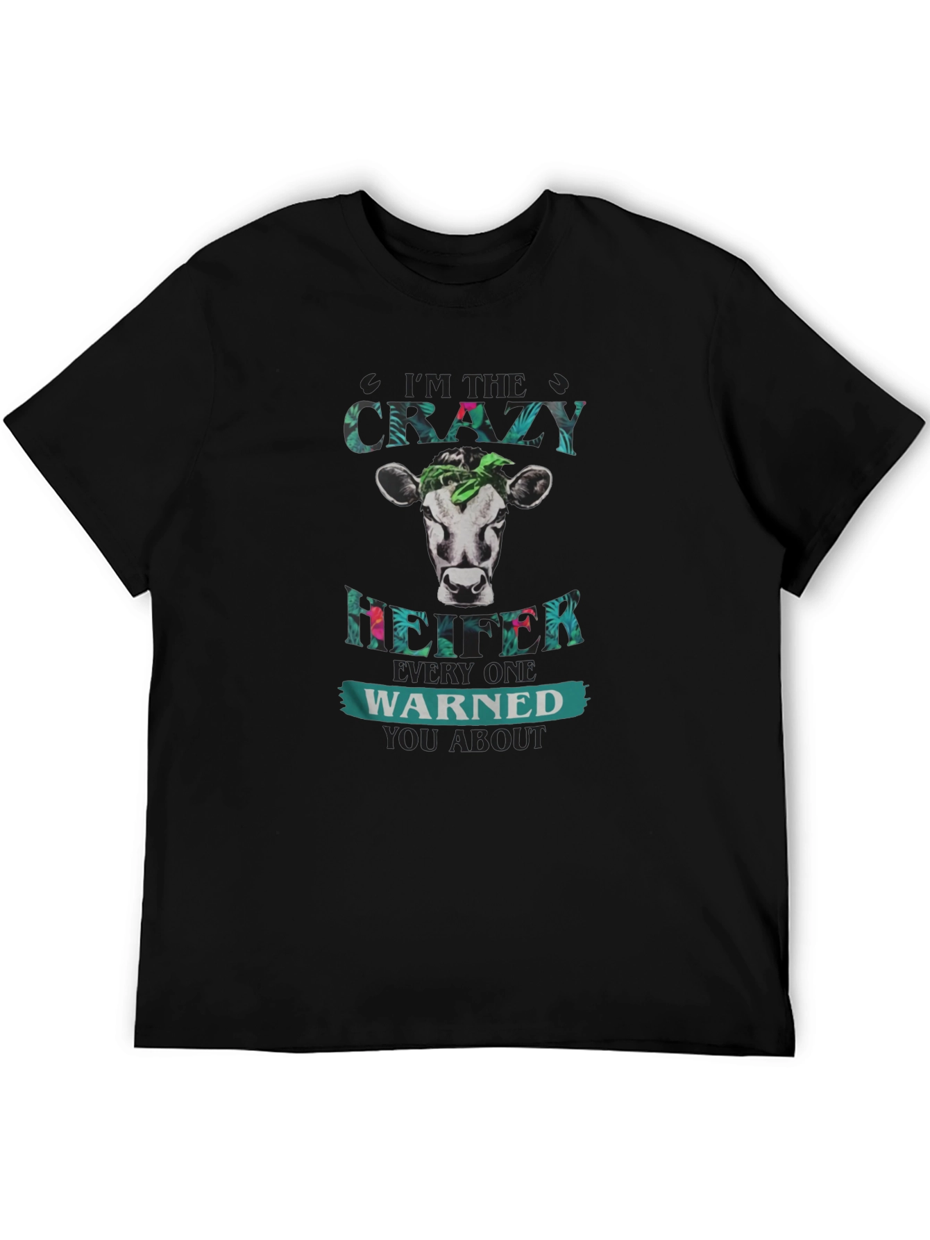 Crazy Heifer T-Shirt - Novelty Farm Animal Tee