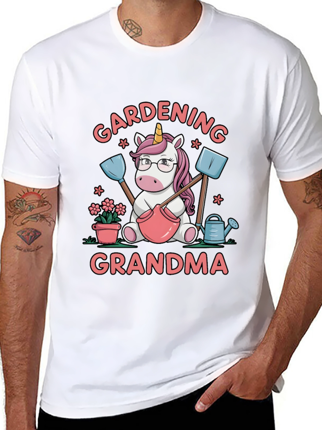 Gardening Grandma Unicorn T-Shirt