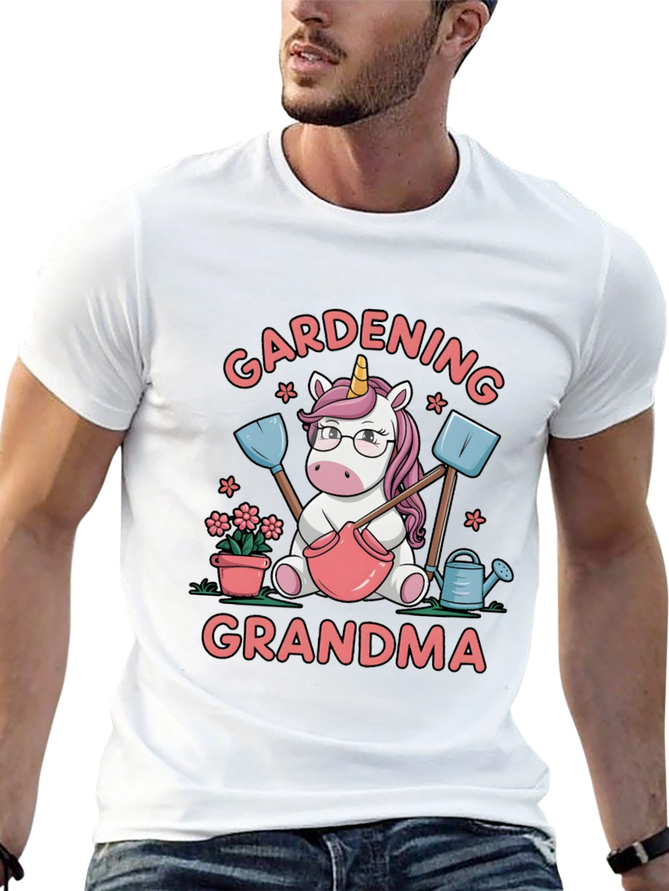 Gardening Grandma Unicorn T-Shirt