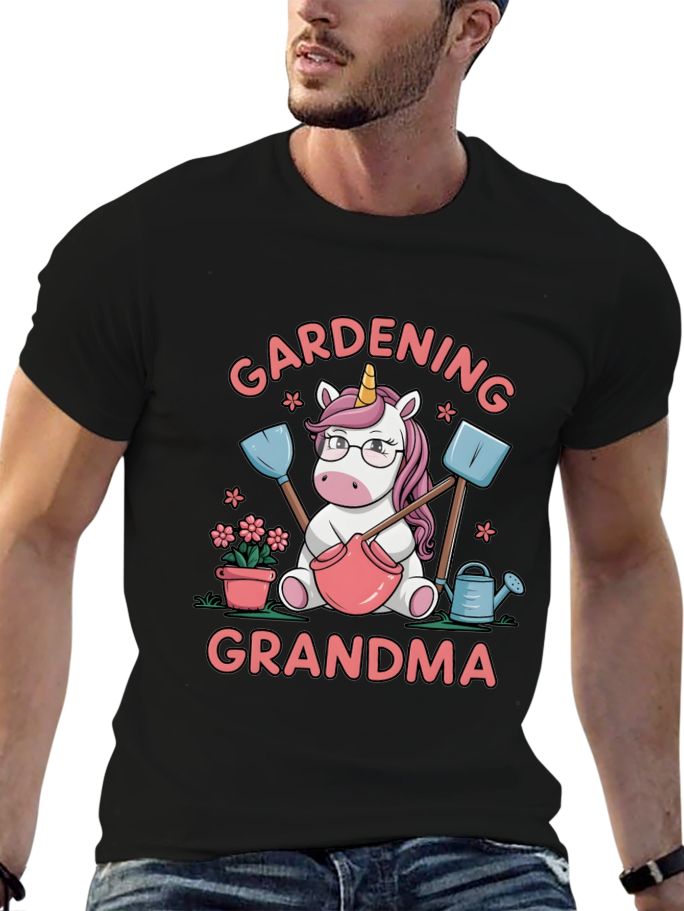 Gardening Grandma Unicorn T-Shirt