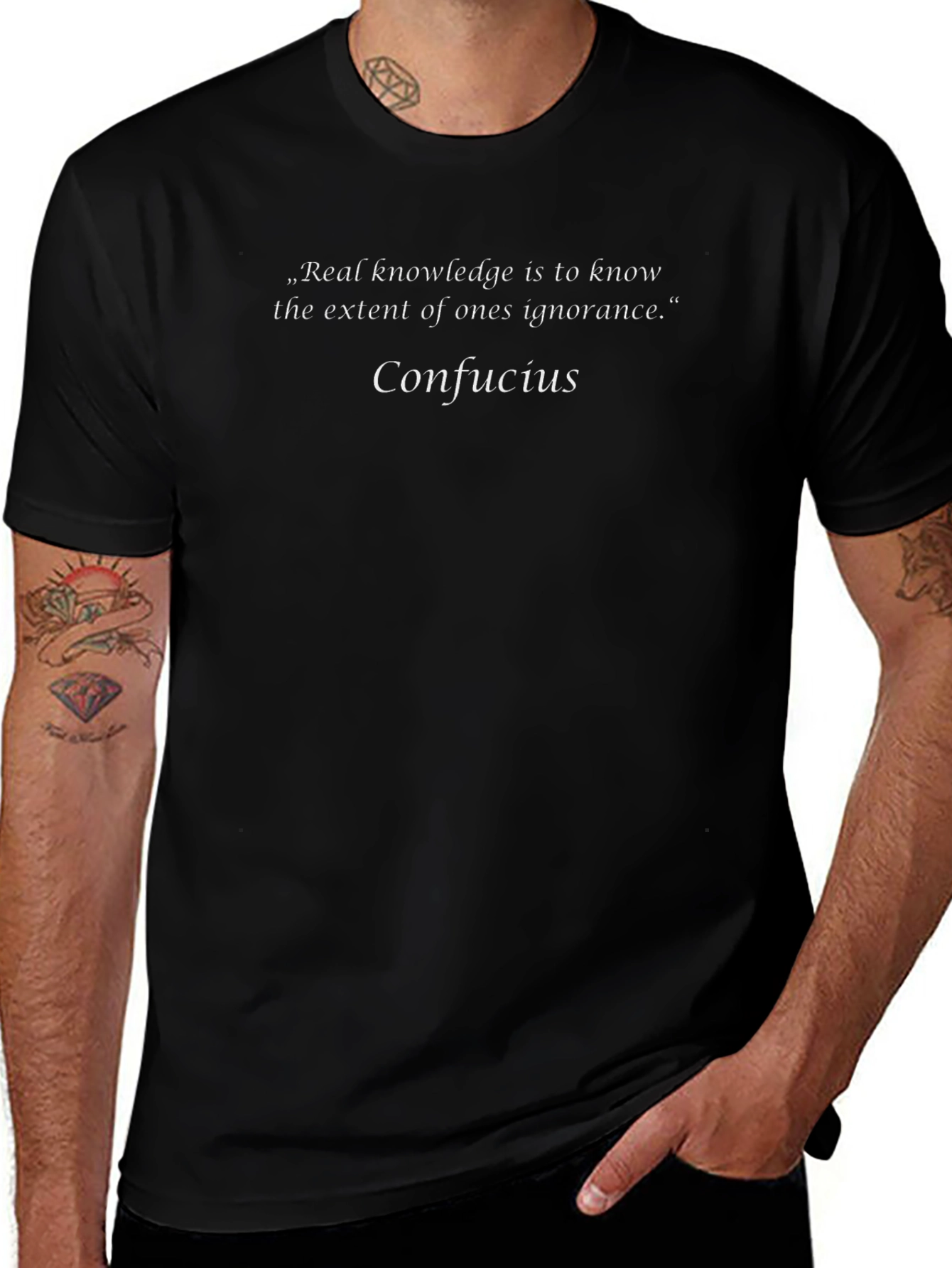 Confucius Quote T-Shirt - Real Knowledge Tee