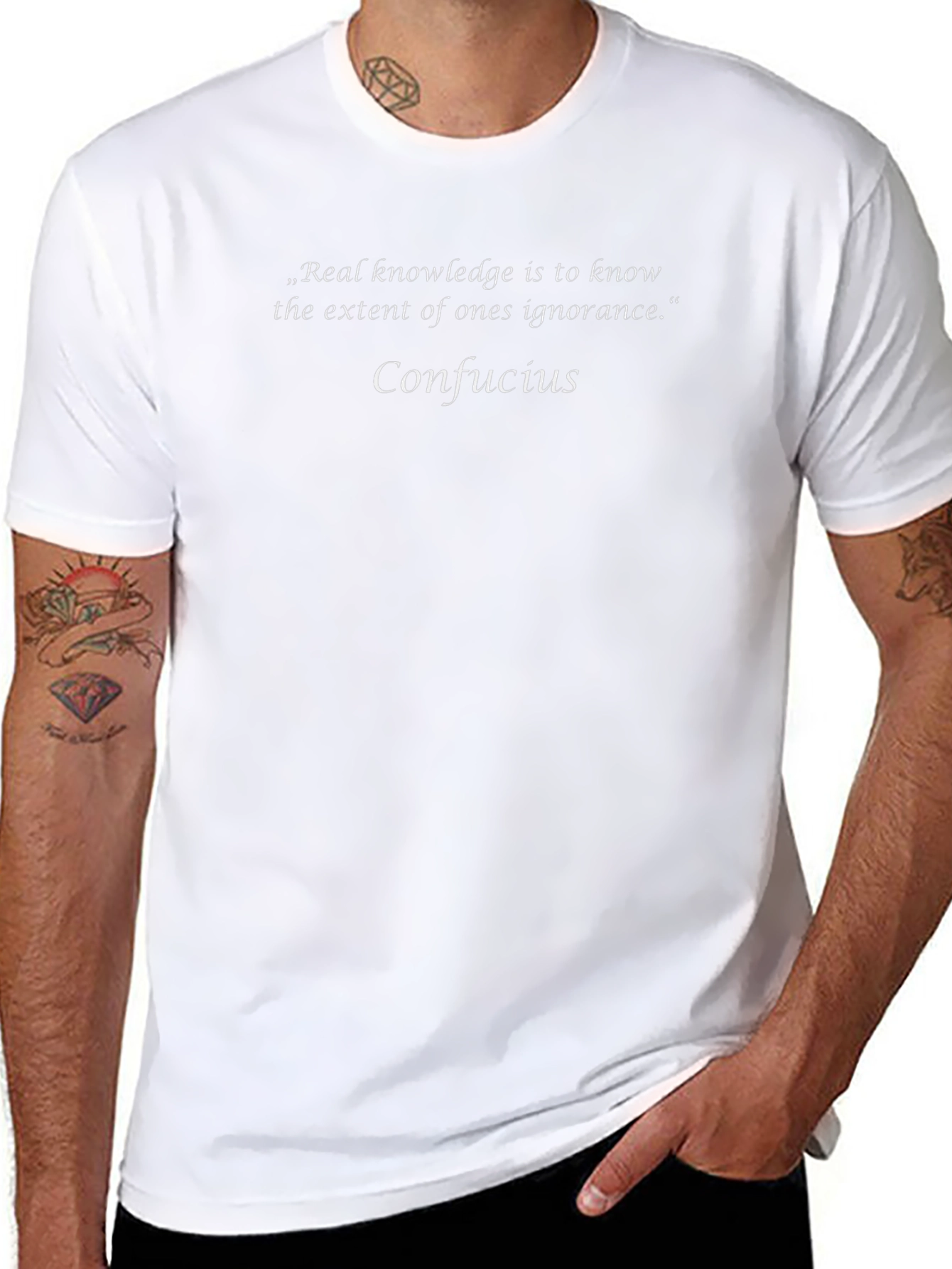 Confucius Quote T-Shirt - Real Knowledge Tee