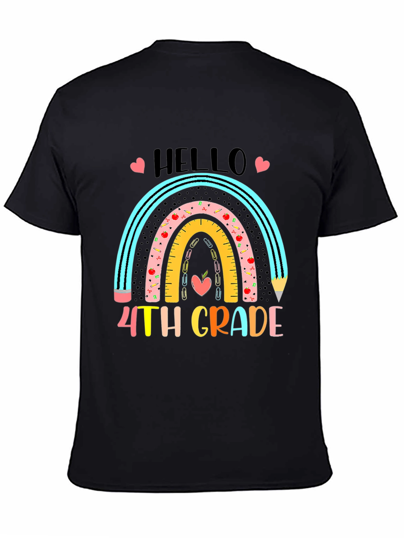 Hello 4th Grade Rainbow T-Shirt