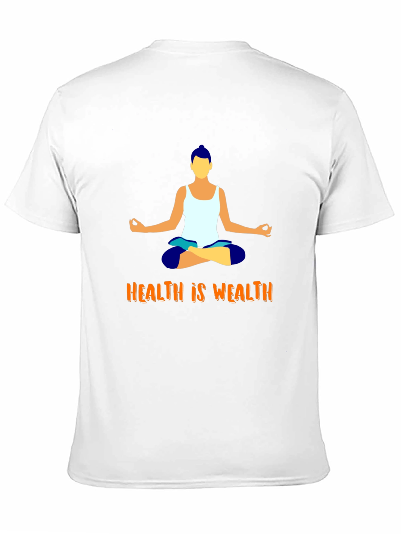 Health is Wealth Yoga Graphic T-Shirt