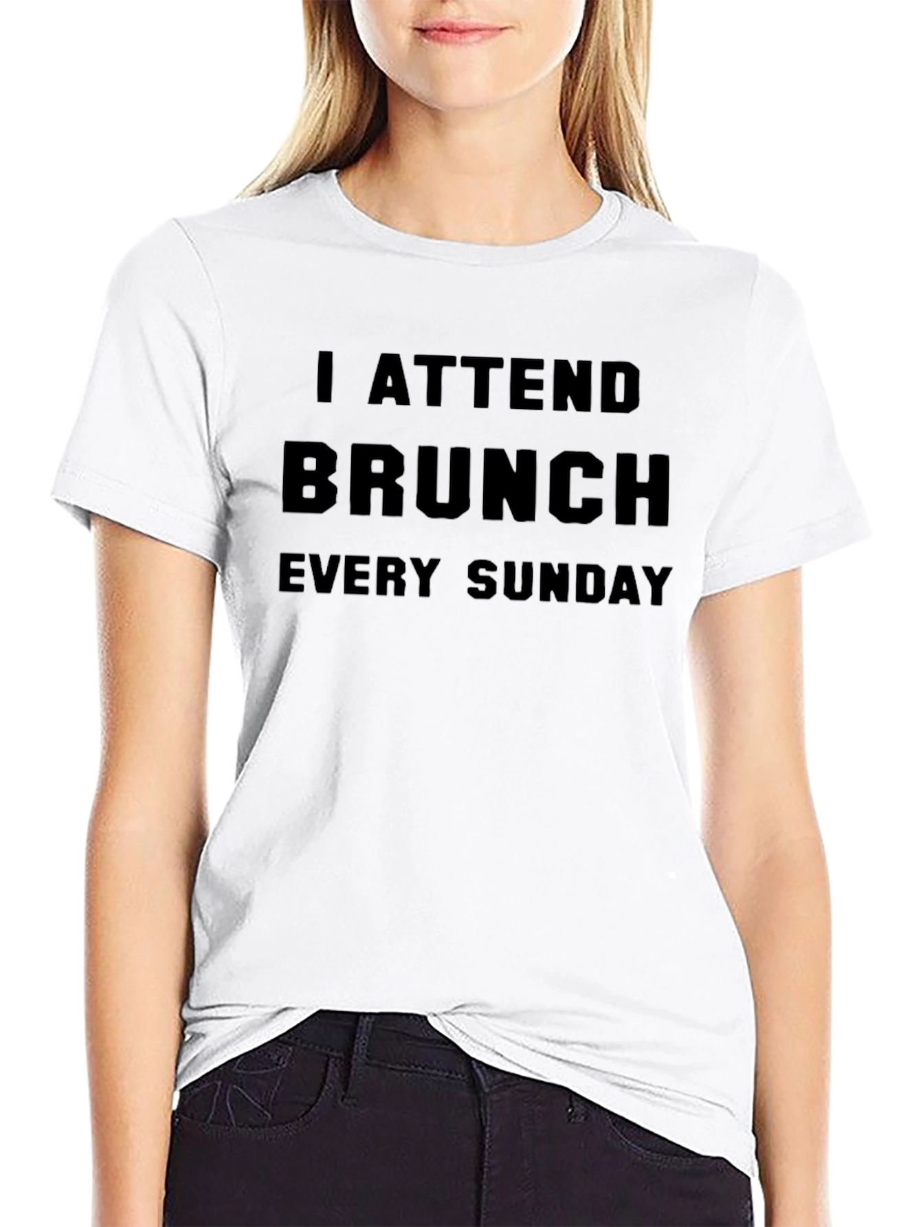 Brunch Enthusiast T-Shirt: I Attend Brunch Every Sunday