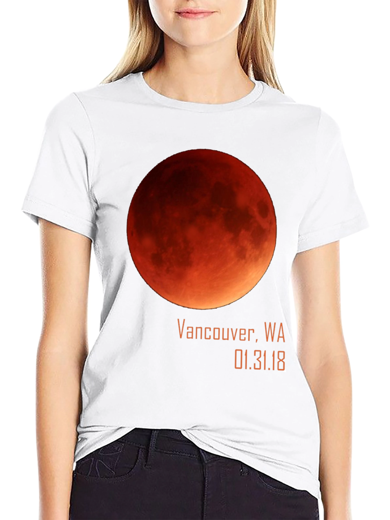 Blood Moon Eclipse Vancouver WA 01.31.18 T-Shirt