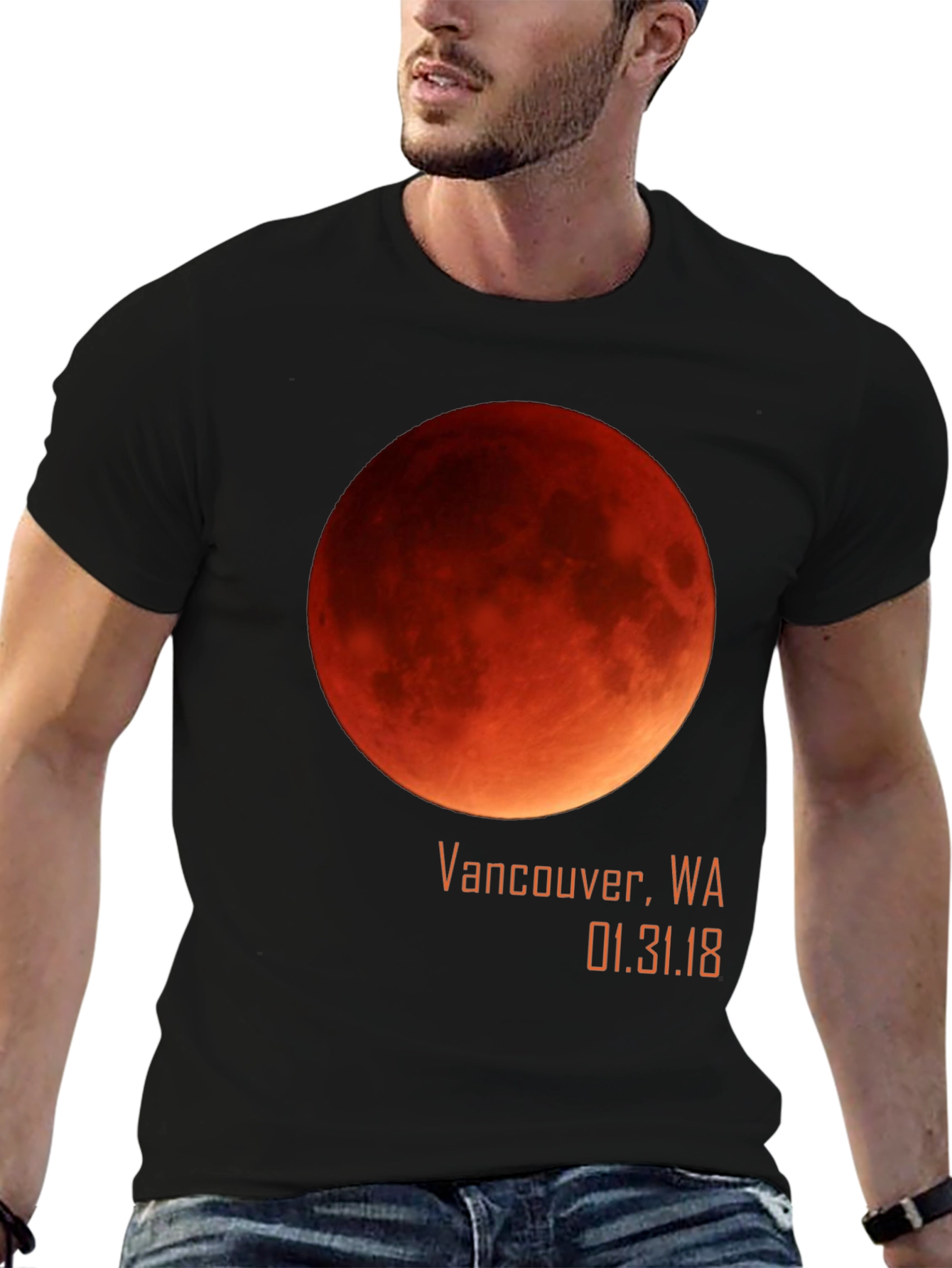 Blood Moon Eclipse Vancouver WA 01.31.18 T-Shirt
