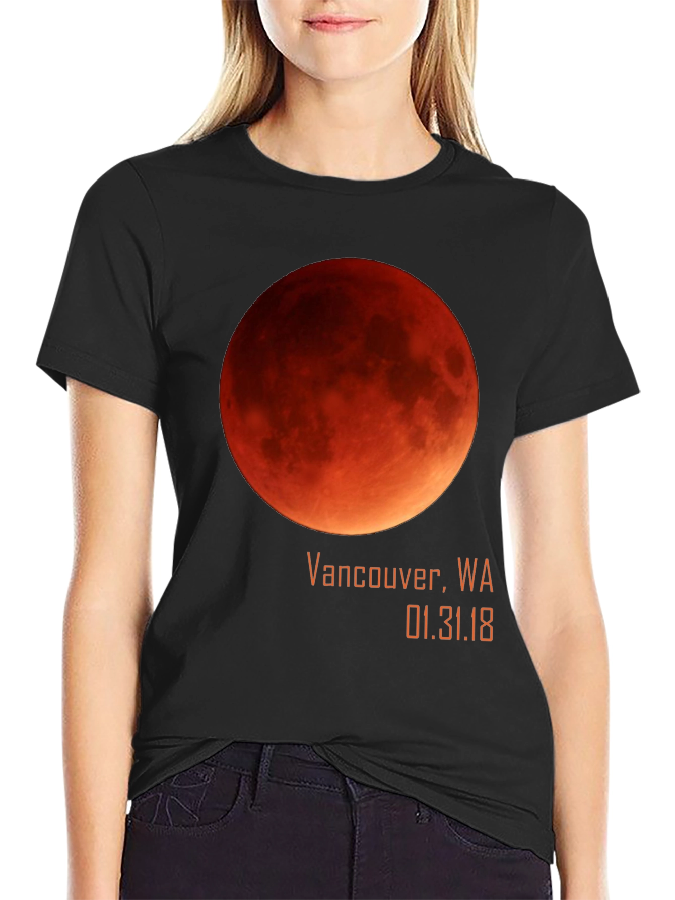 Blood Moon Eclipse Vancouver WA 01.31.18 T-Shirt