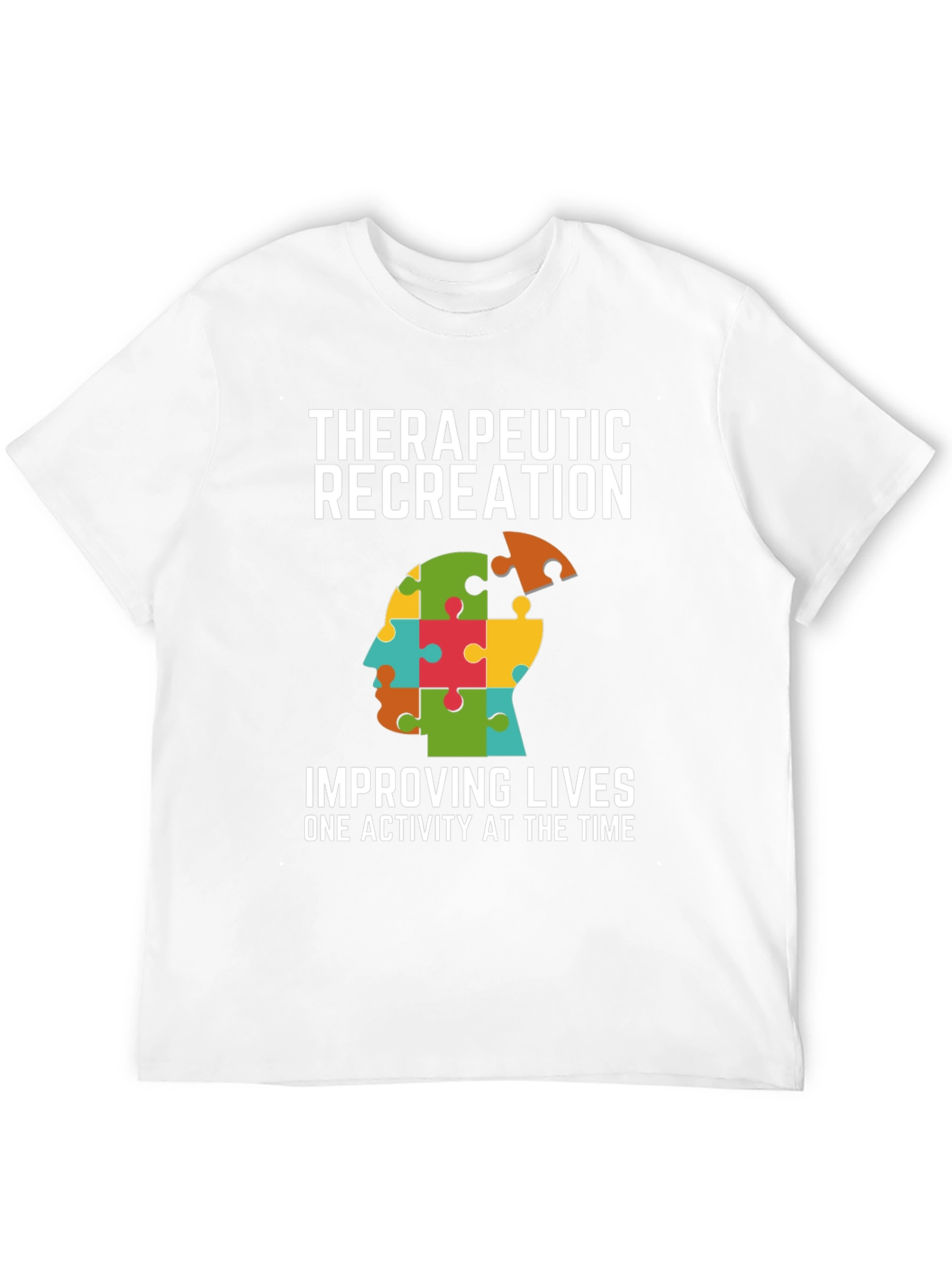 Therapeutic Recreation T-Shirt - Autism Awareness Puzzle