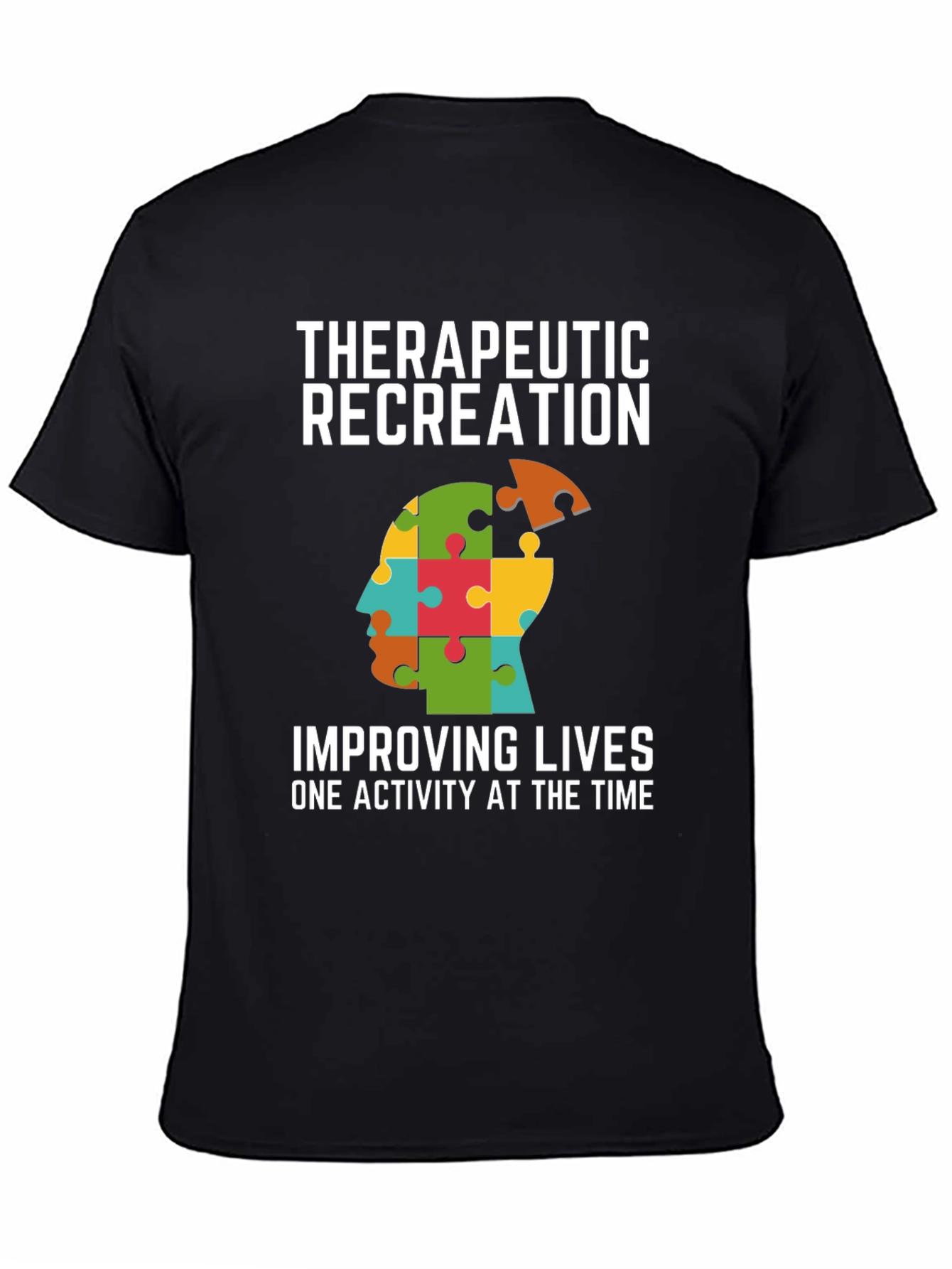 Therapeutic Recreation T-Shirt - Autism Awareness Puzzle