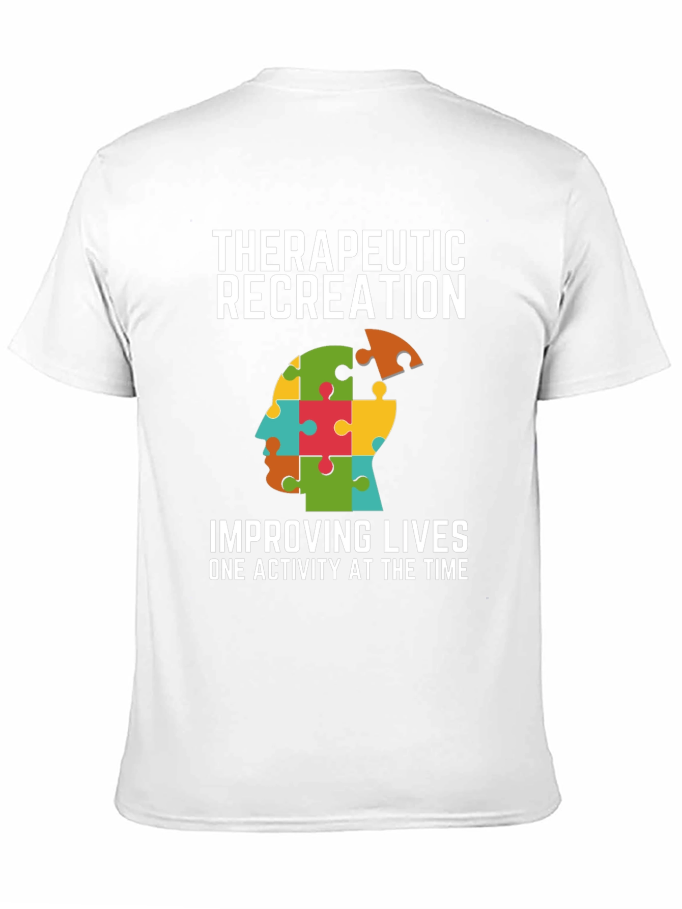 Therapeutic Recreation T-Shirt - Autism Awareness Puzzle