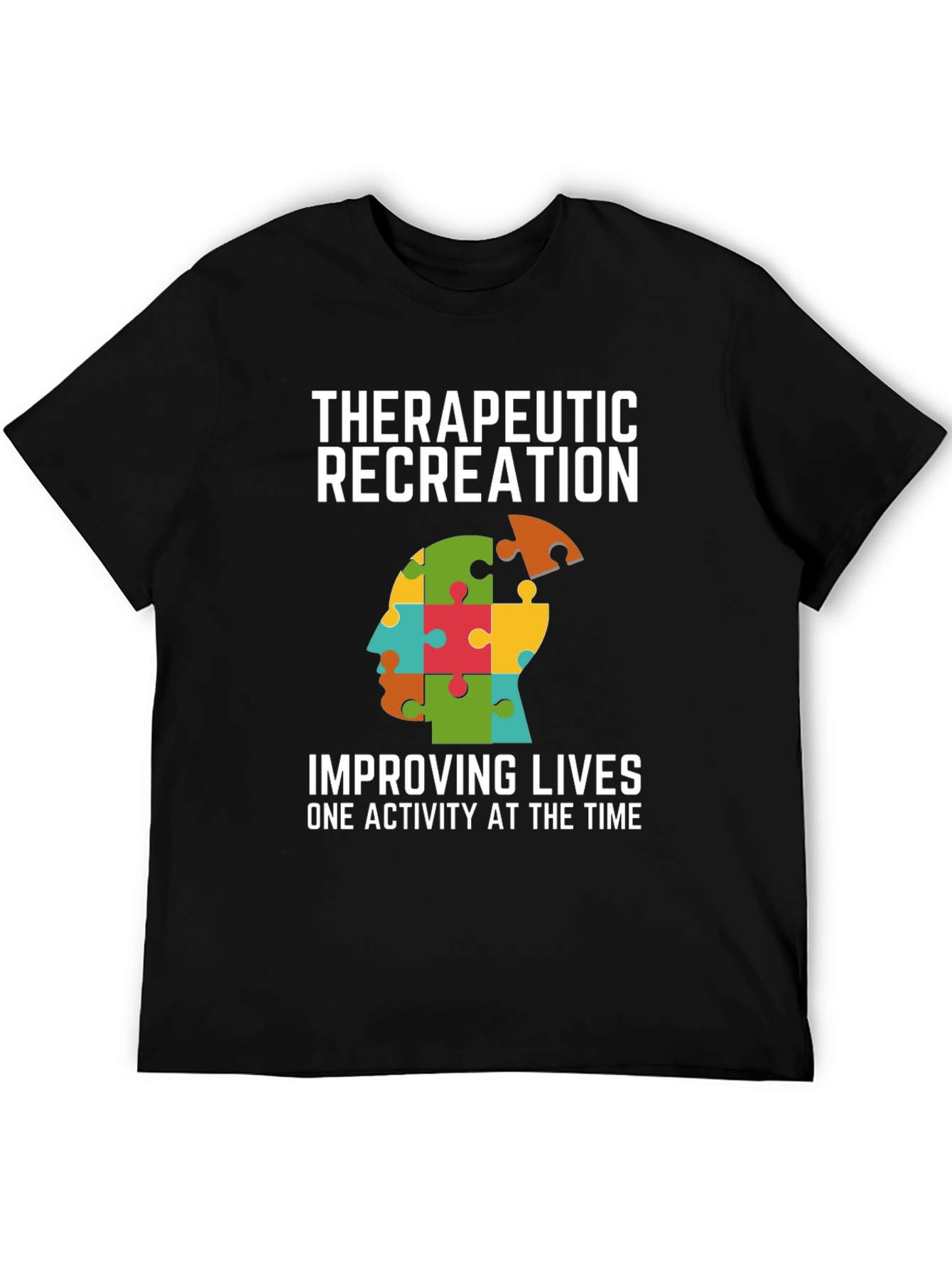 Therapeutic Recreation T-Shirt - Autism Awareness Puzzle
