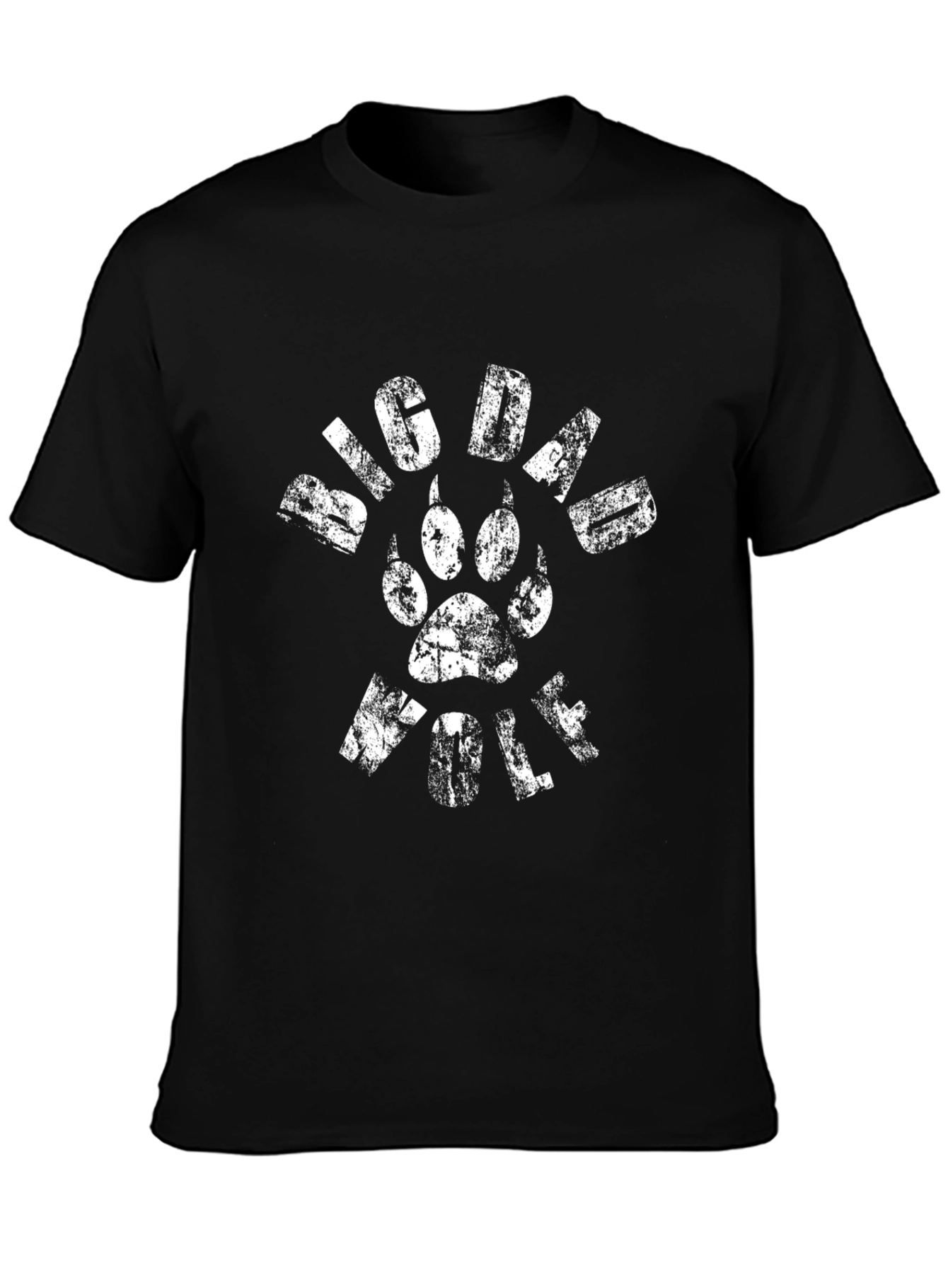 Big Dawg Wolf T-Shirt - Grunge Style
