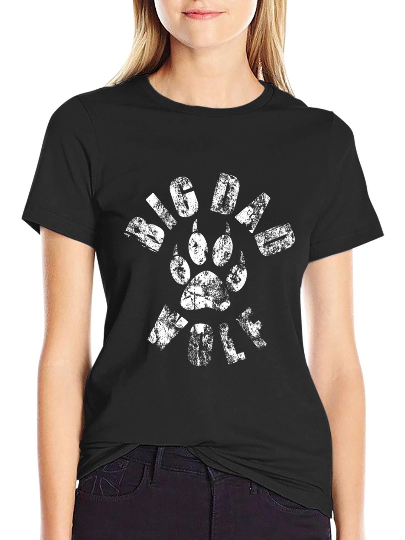 Big Dawg Wolf T-Shirt - Grunge Style