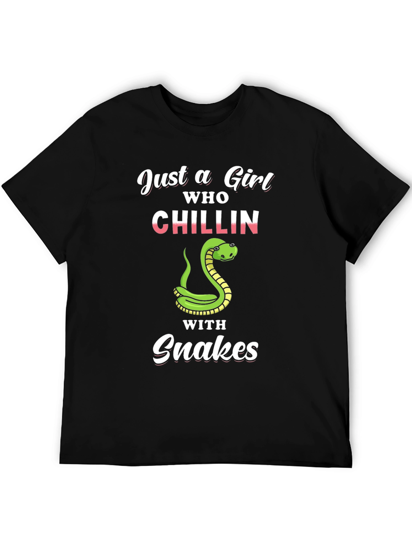 Just a Girl Chillin With Snakes T-Shirt