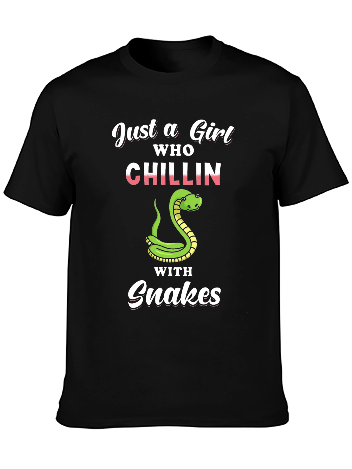 Just a Girl Chillin With Snakes T-Shirt