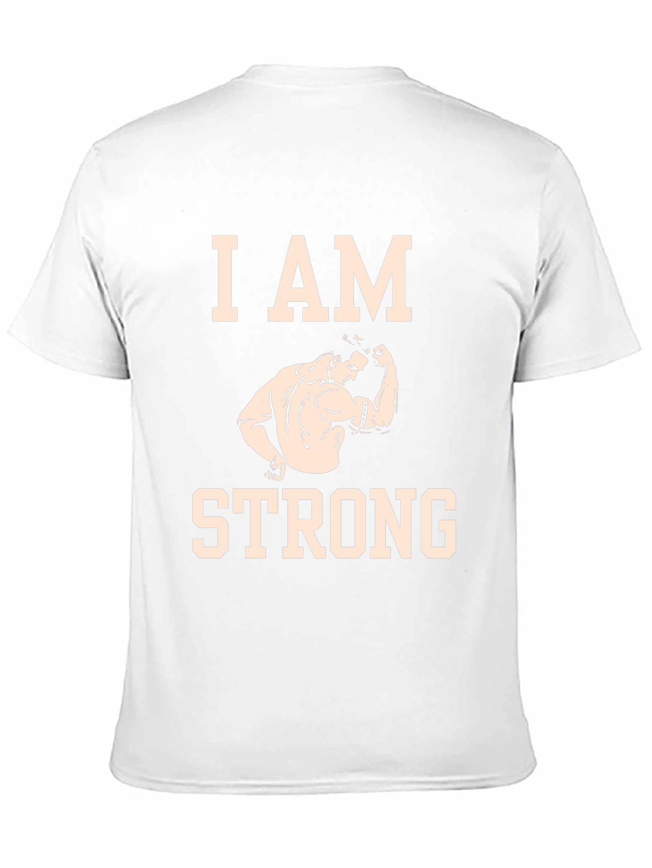 I AM STRONG Graphic Tee - Motivational Fitness Shirt