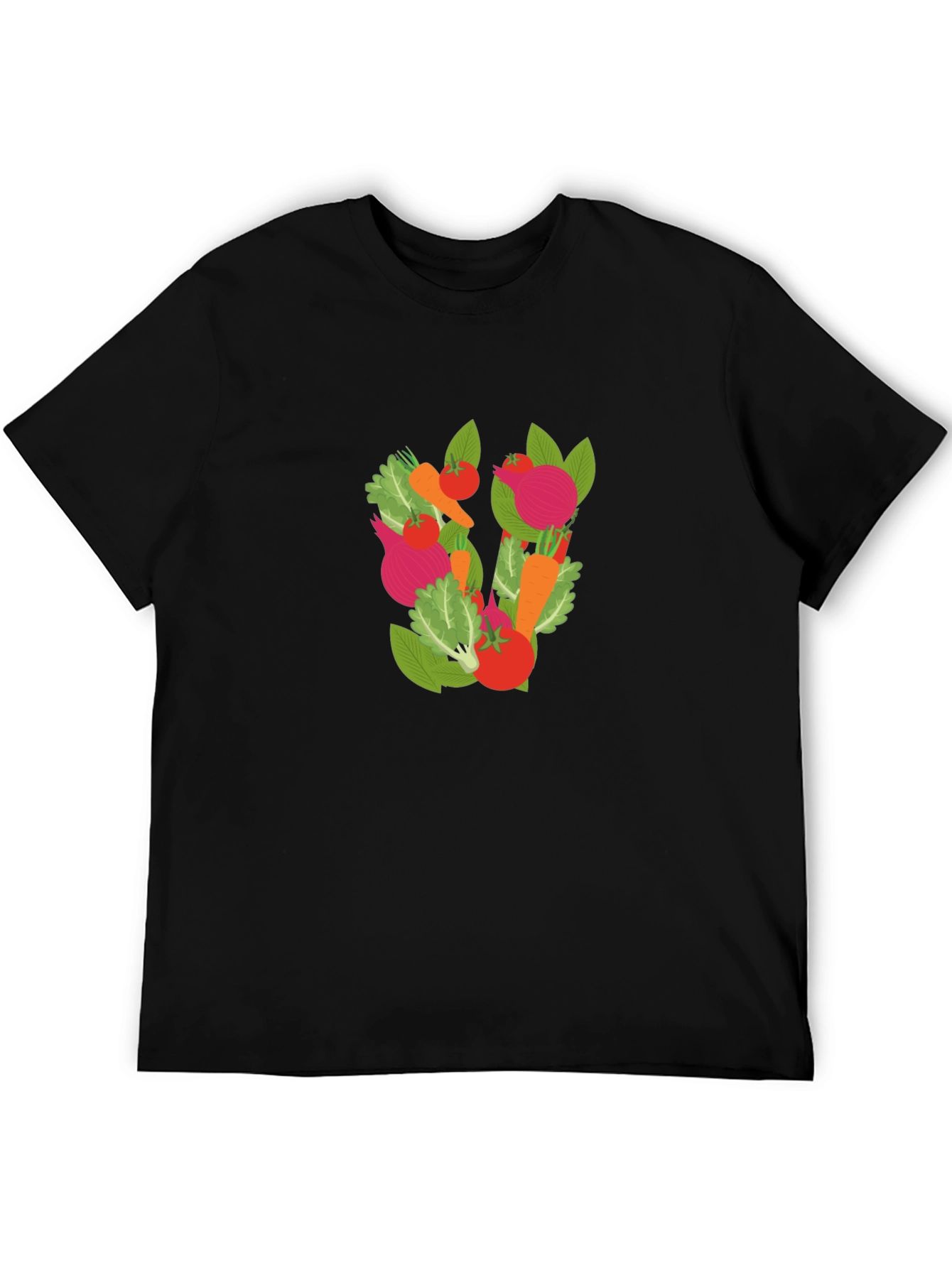 Vegetable Medley Graphic Tee - Black