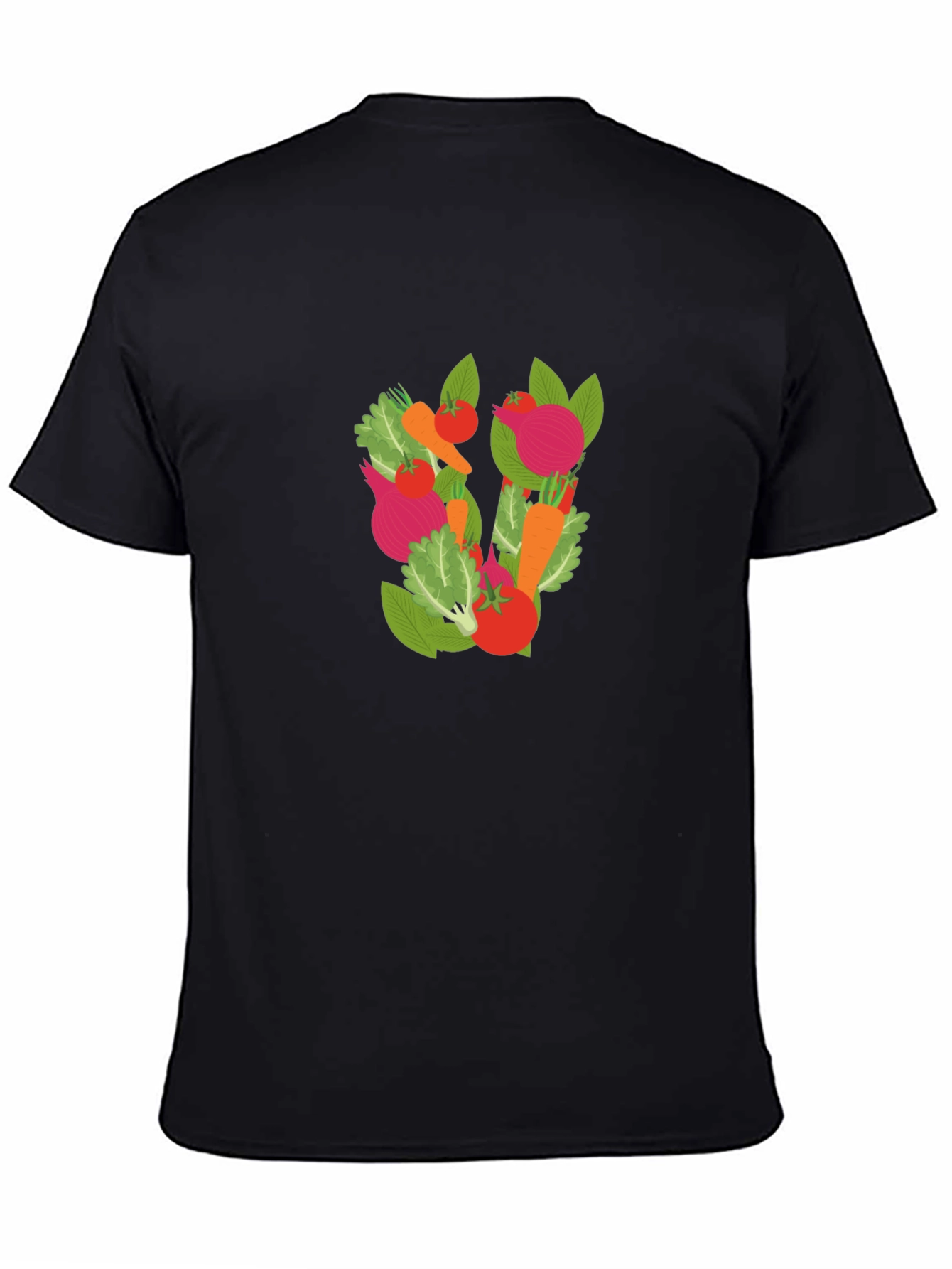 Vegetable Medley Graphic Tee - Black