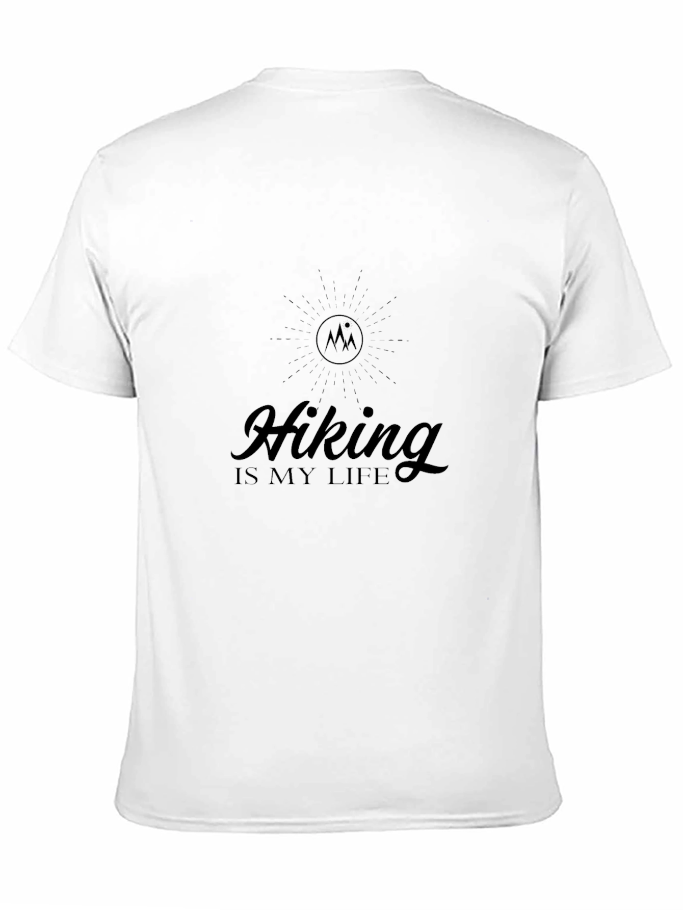 Hiking Is My Life Black T-Shirt