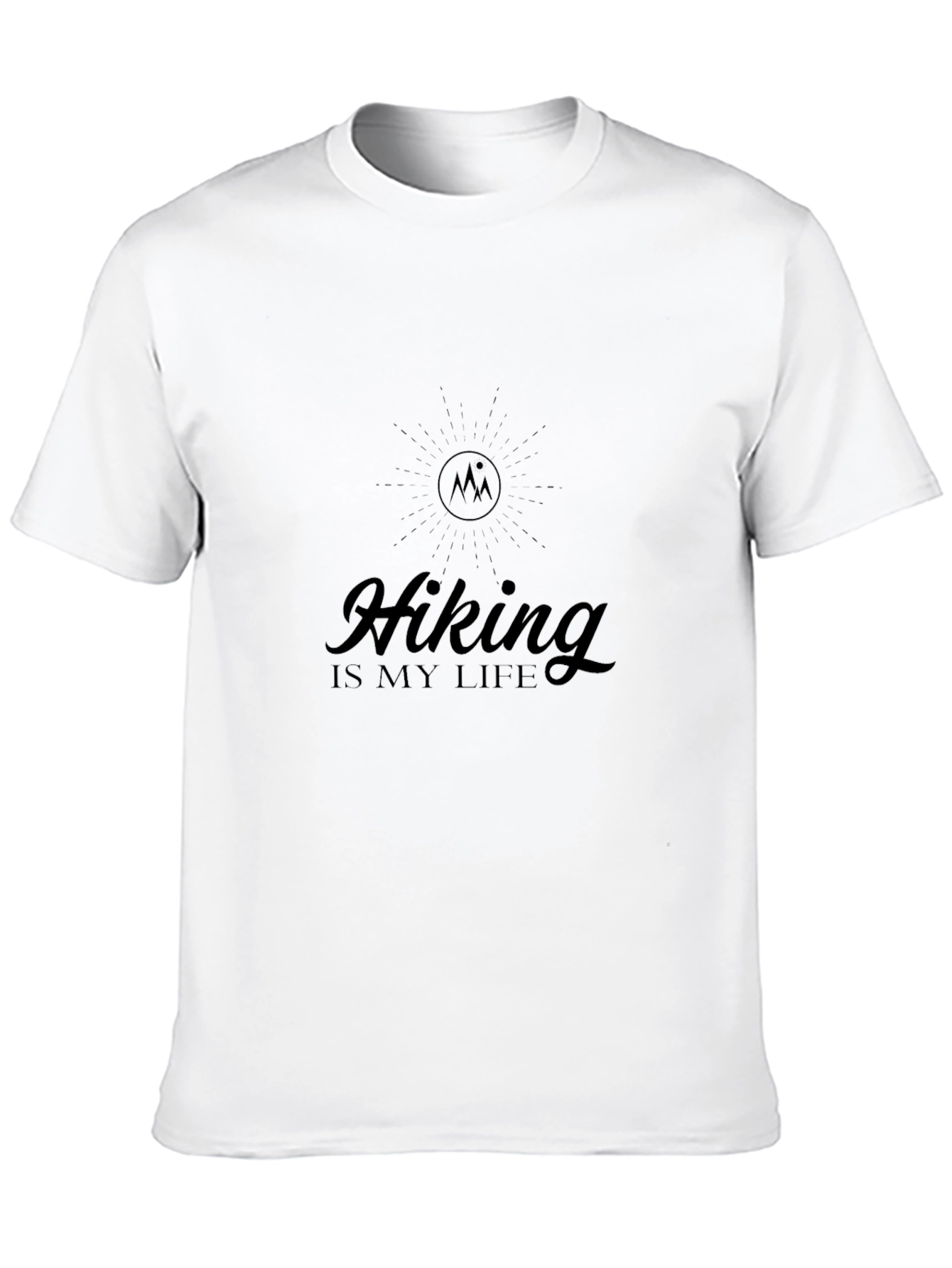 Hiking Is My Life Black T-Shirt