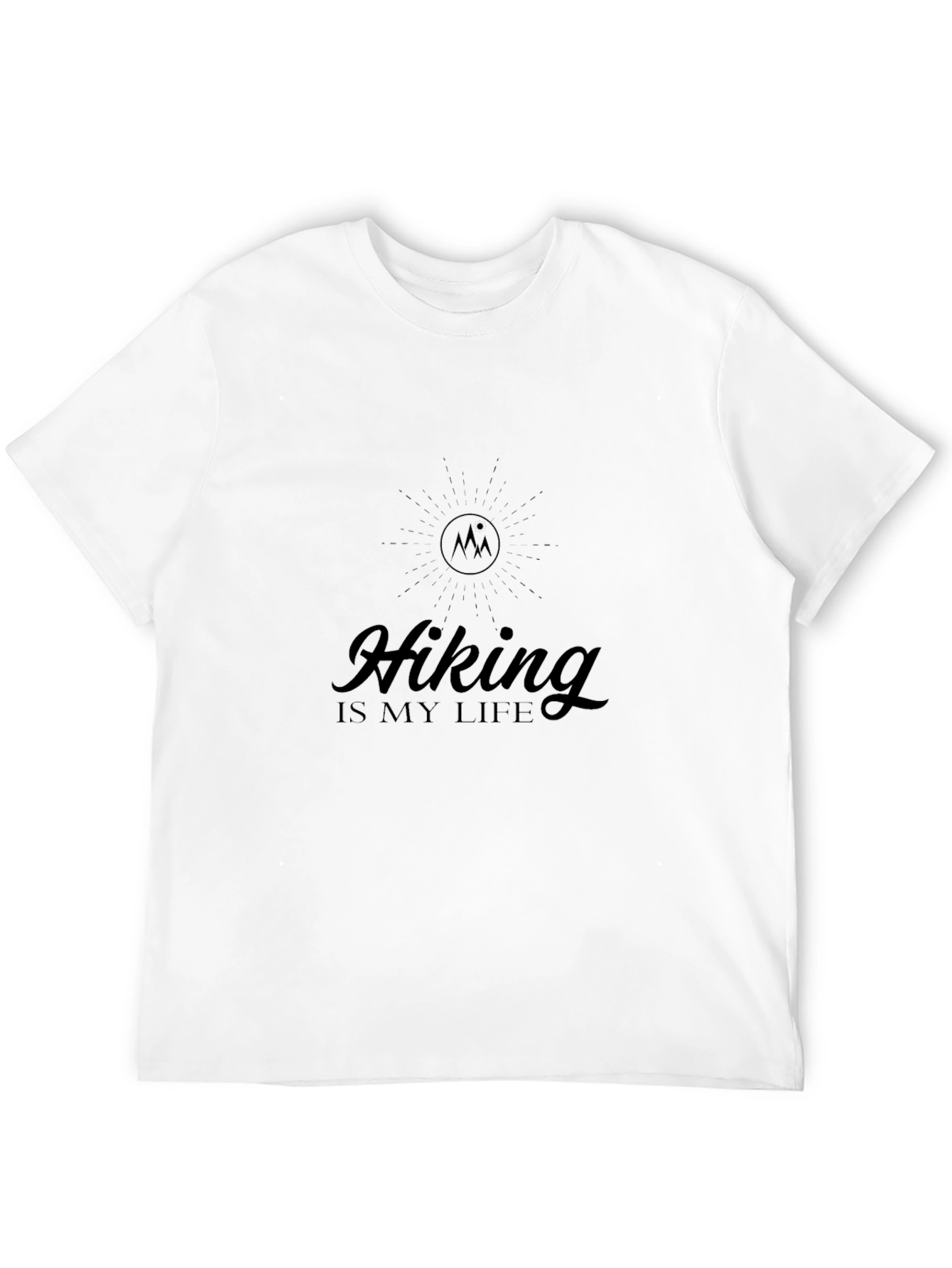 Hiking Is My Life Black T-Shirt