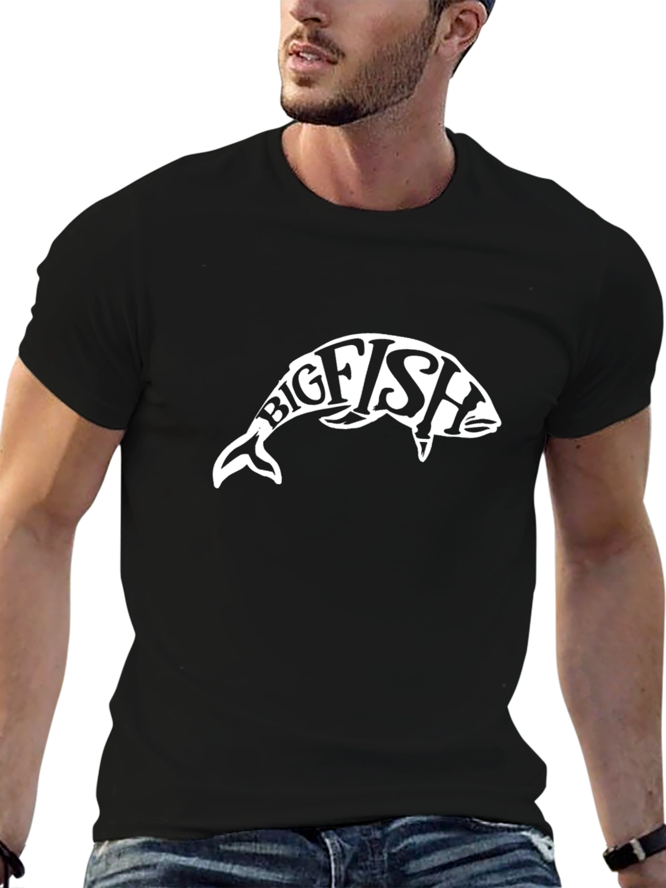 Big Fish Graphic Tee - Classic Black T-Shirt