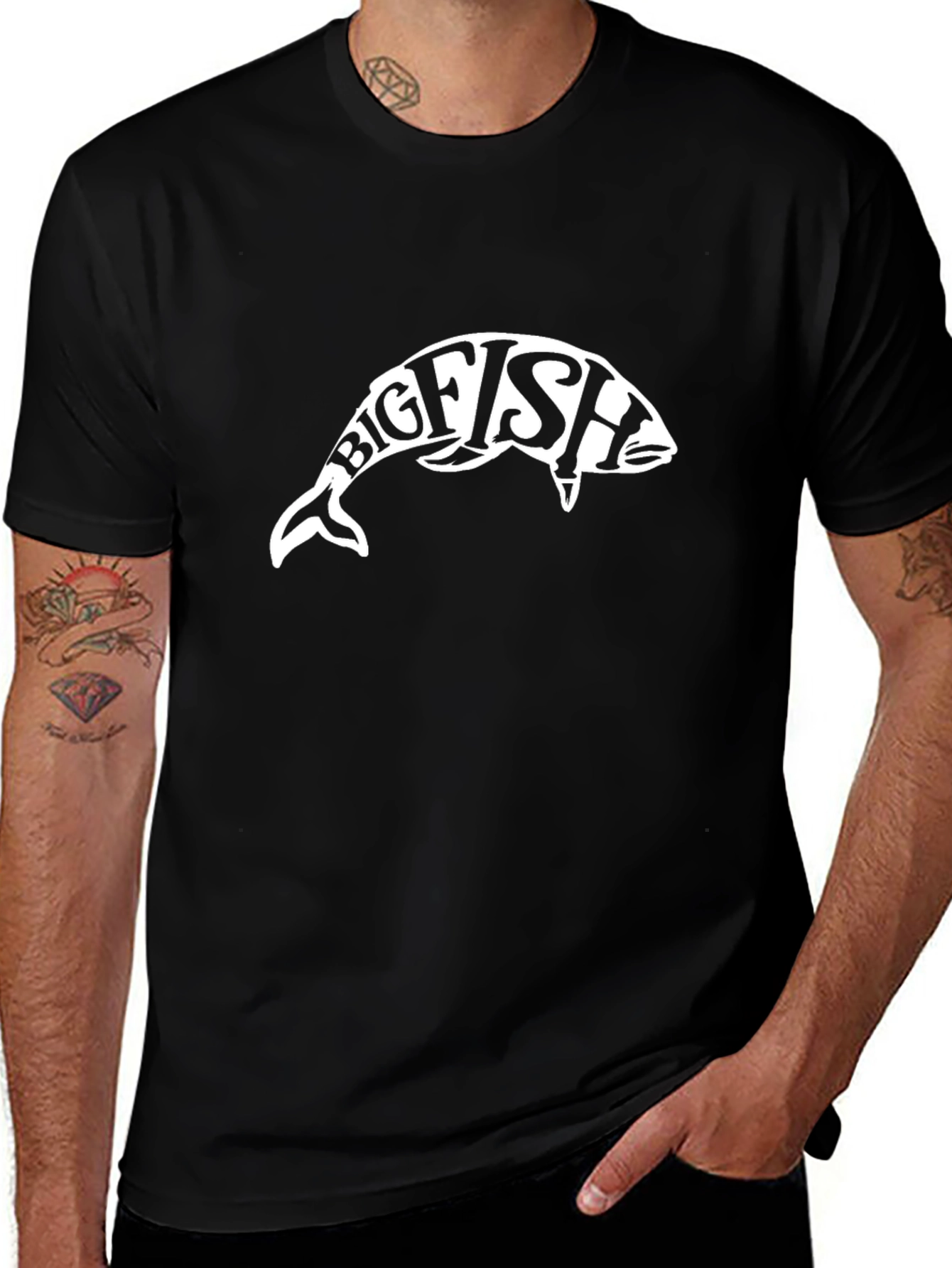 Big Fish Graphic Tee - Classic Black T-Shirt