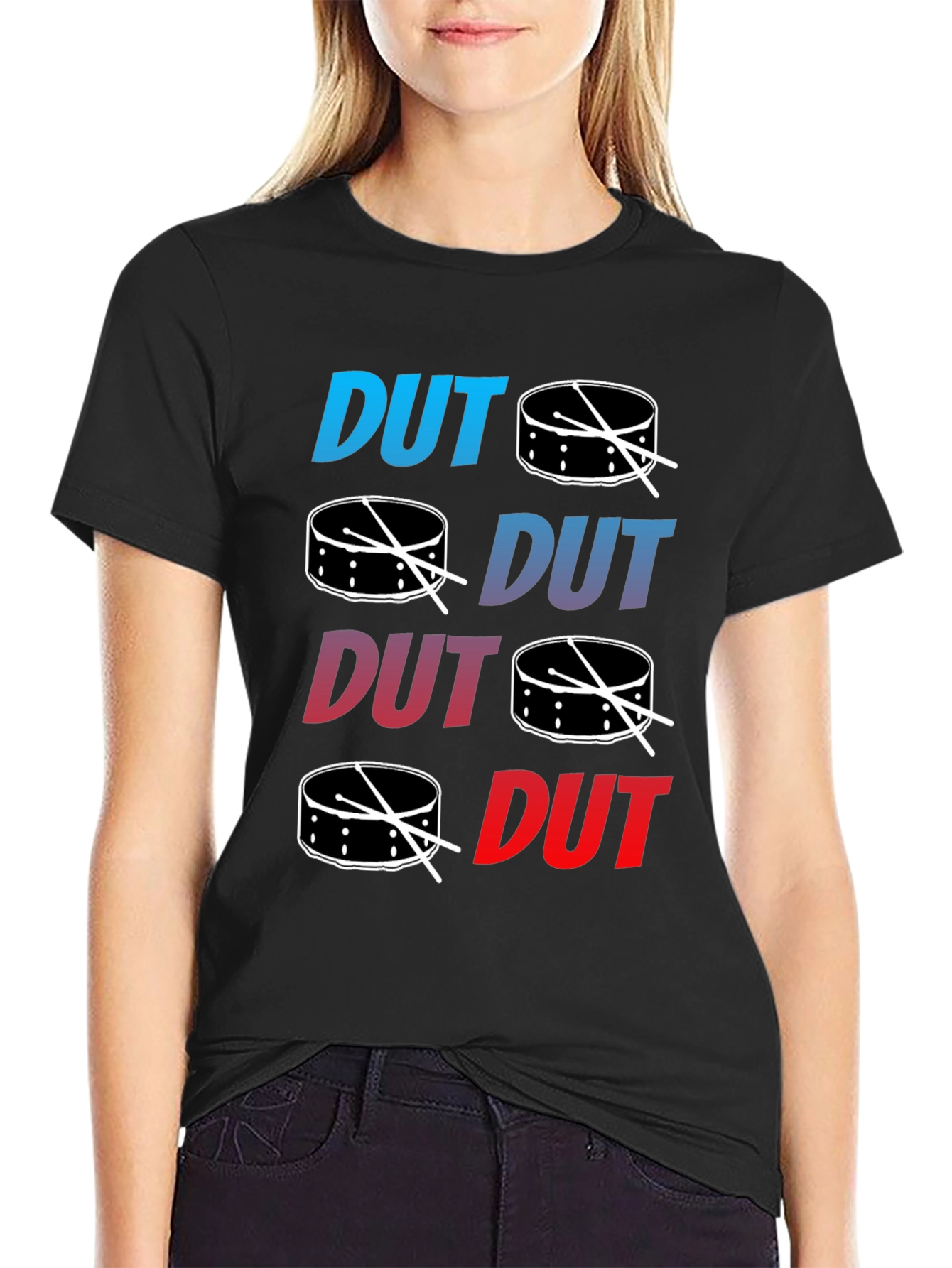 Dut Drum T-Shirt - Black Cotton Tee
