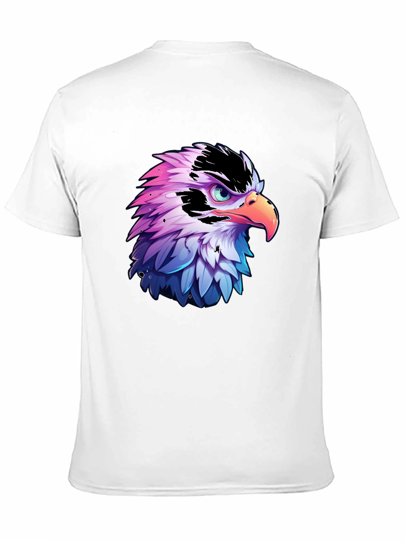 Eagle Graphic Print Black T-Shirt