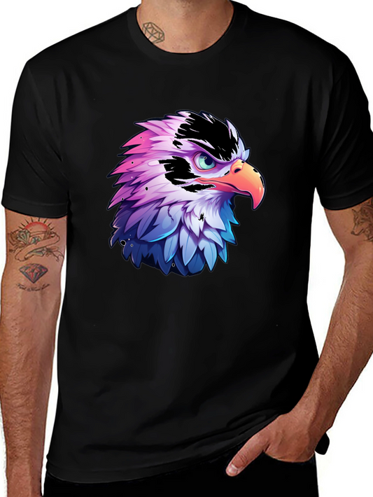 Eagle Graphic Print Black T-Shirt