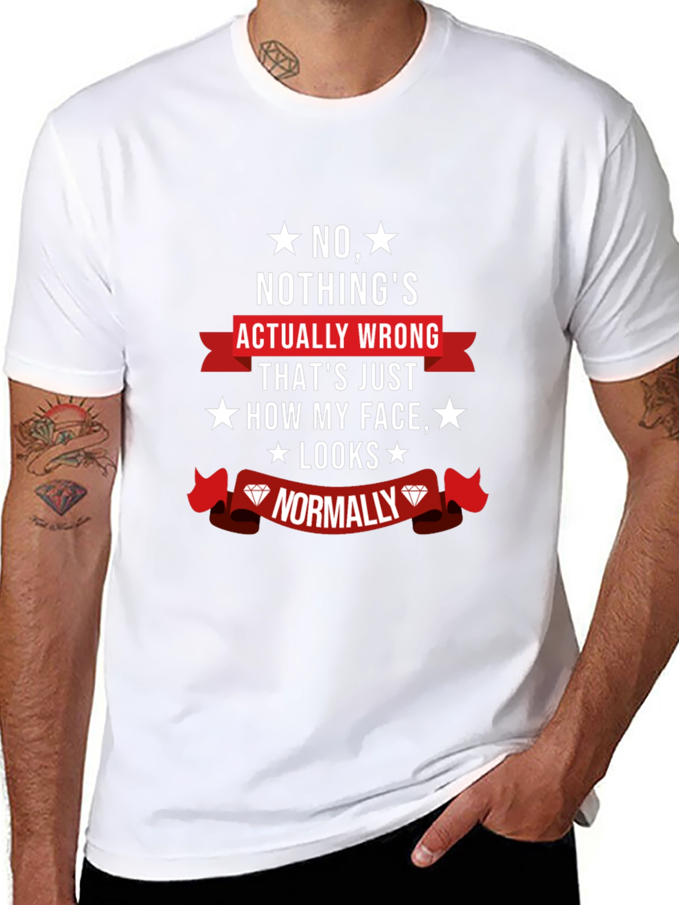 Funny Novelty Graphic T-Shirt - Nothings Wrong