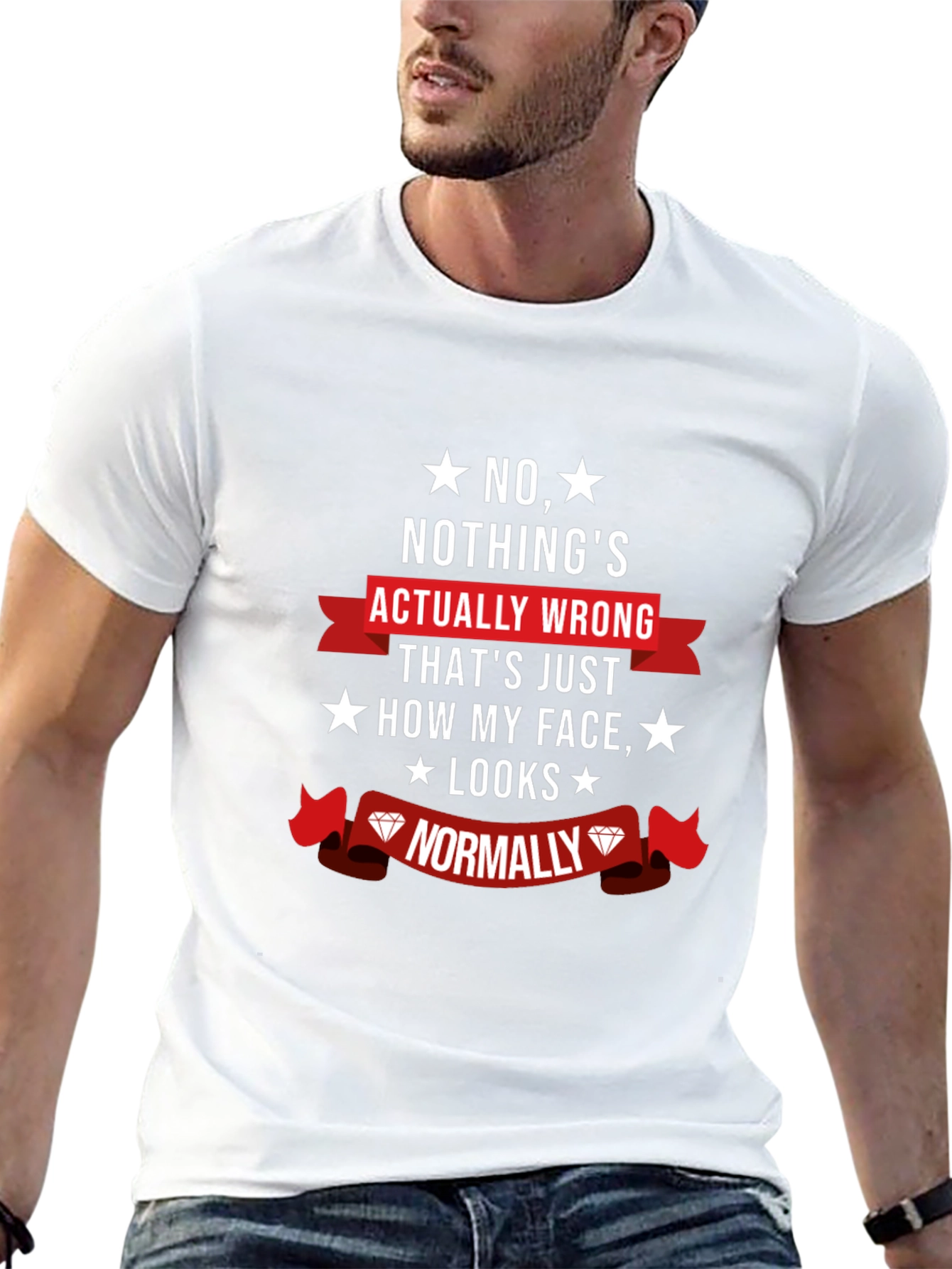Funny Novelty Graphic T-Shirt - Nothings Wrong
