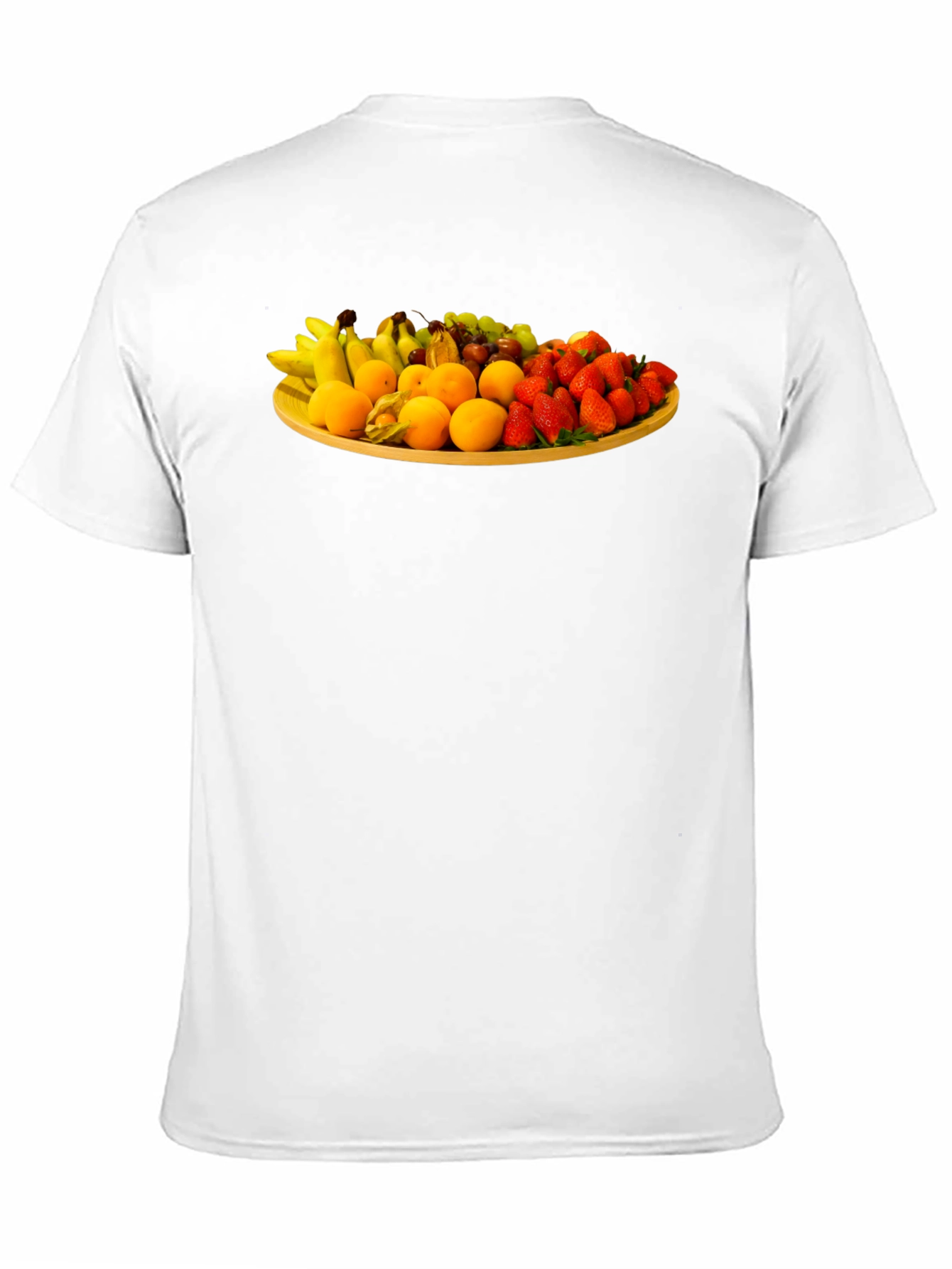 Fruit Platter Graphic Tee - Trendy Crew Neck T-Shirt