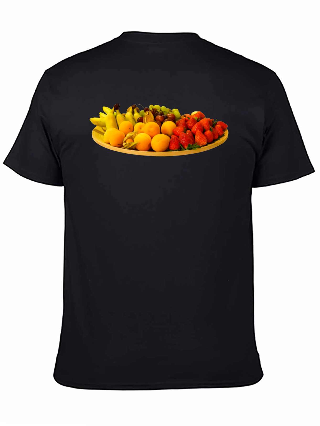 Fruit Platter Graphic Tee - Trendy Crew Neck T-Shirt