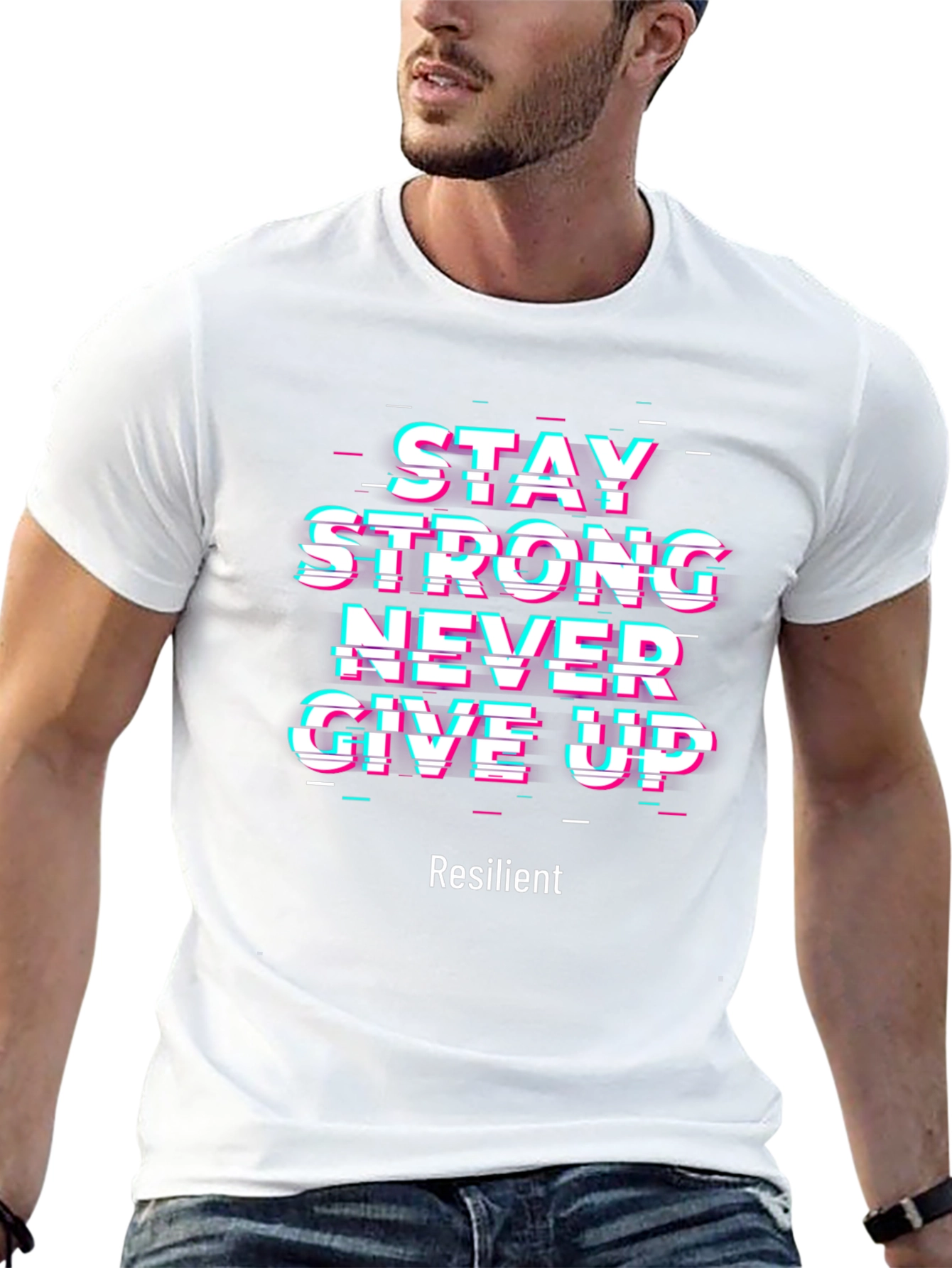 Motivational Graphic Tee - Stay Strong