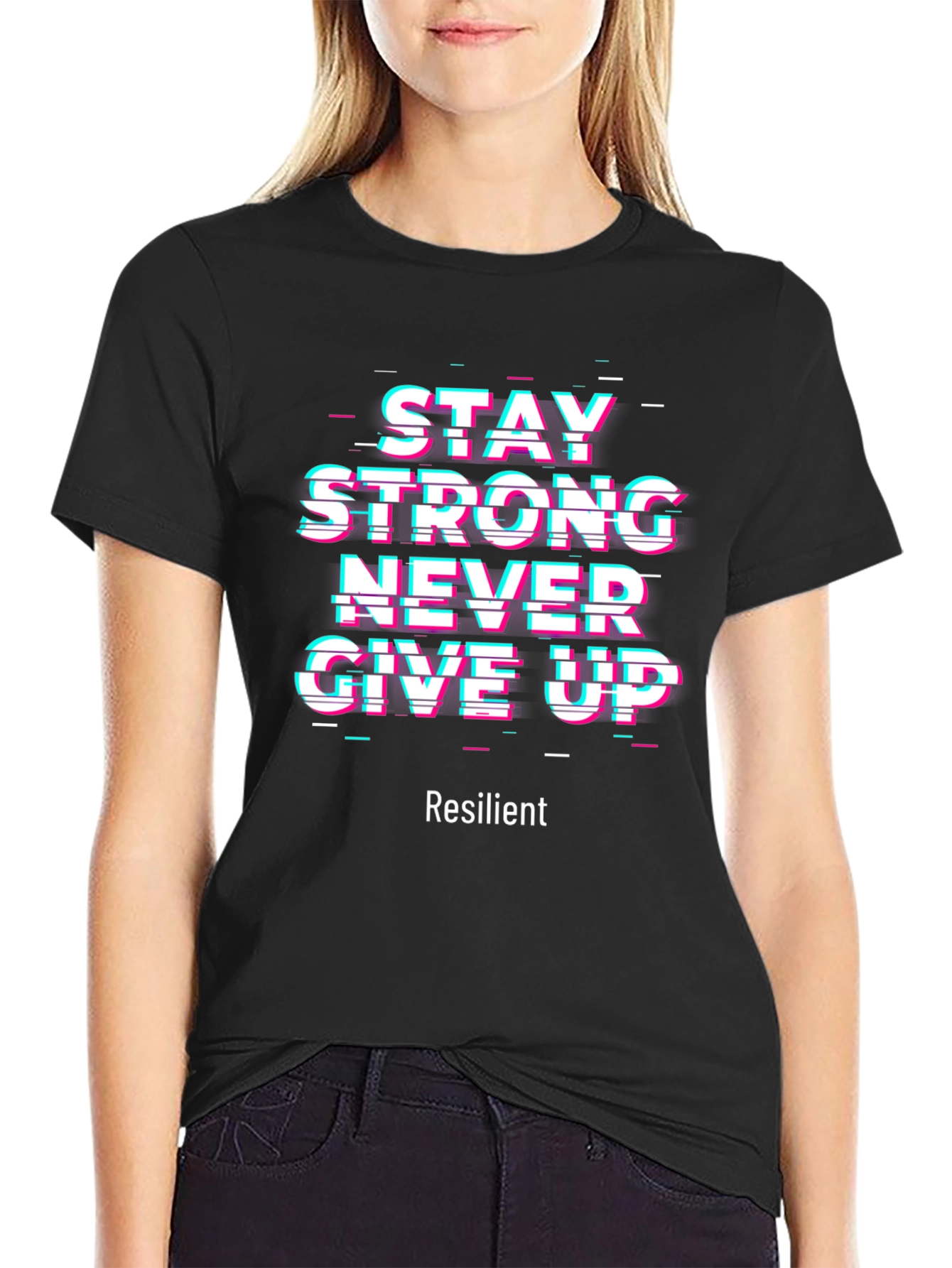 Motivational Graphic Tee - Stay Strong
