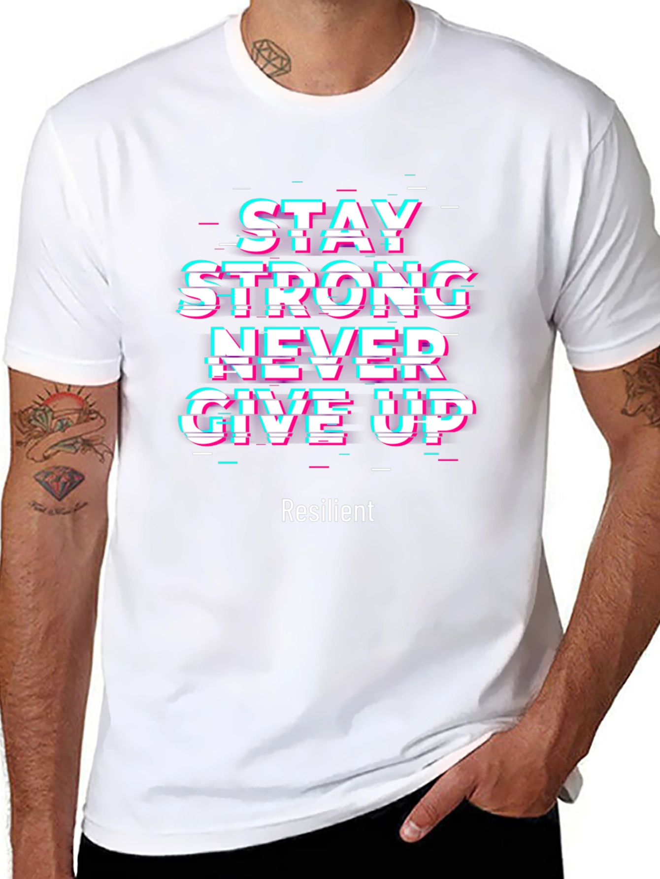 Motivational Graphic Tee - Stay Strong