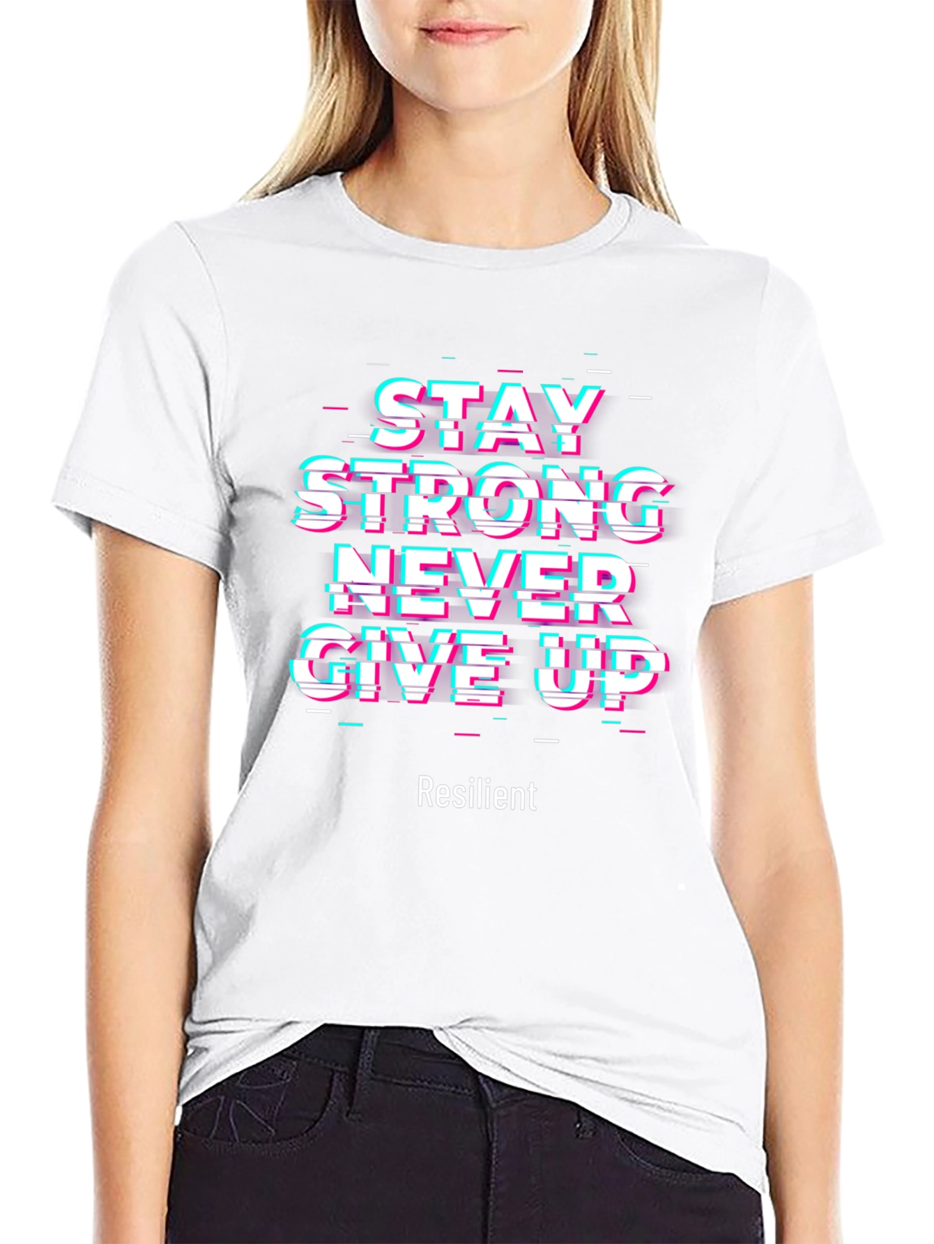 Motivational Graphic Tee - Stay Strong