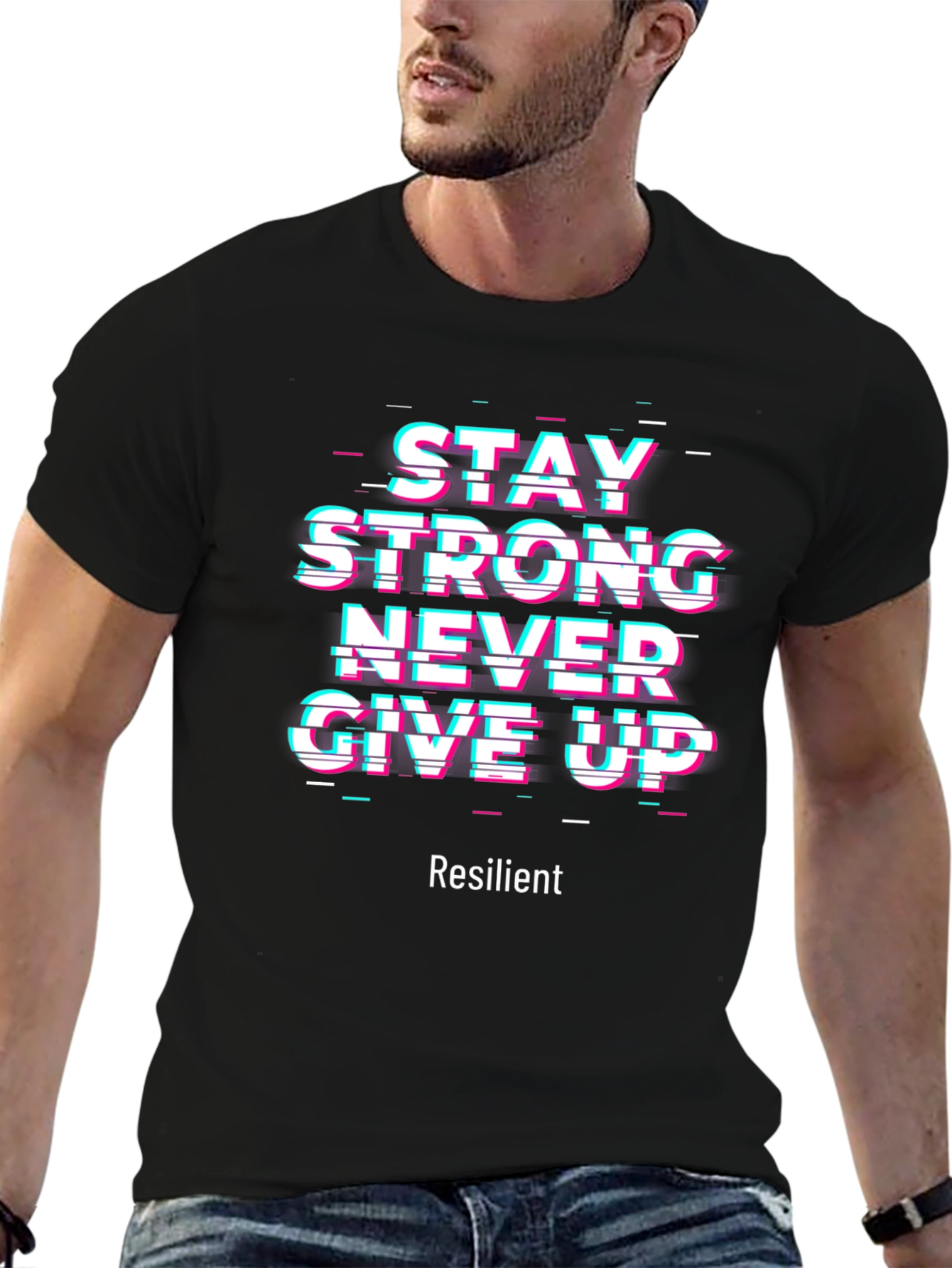 Motivational Graphic Tee - Stay Strong