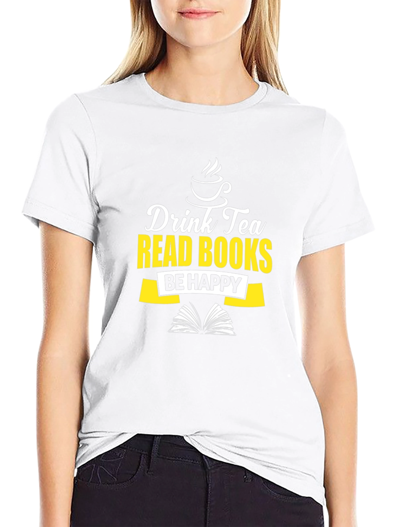 Drink Tea Read Books Graphic Tee