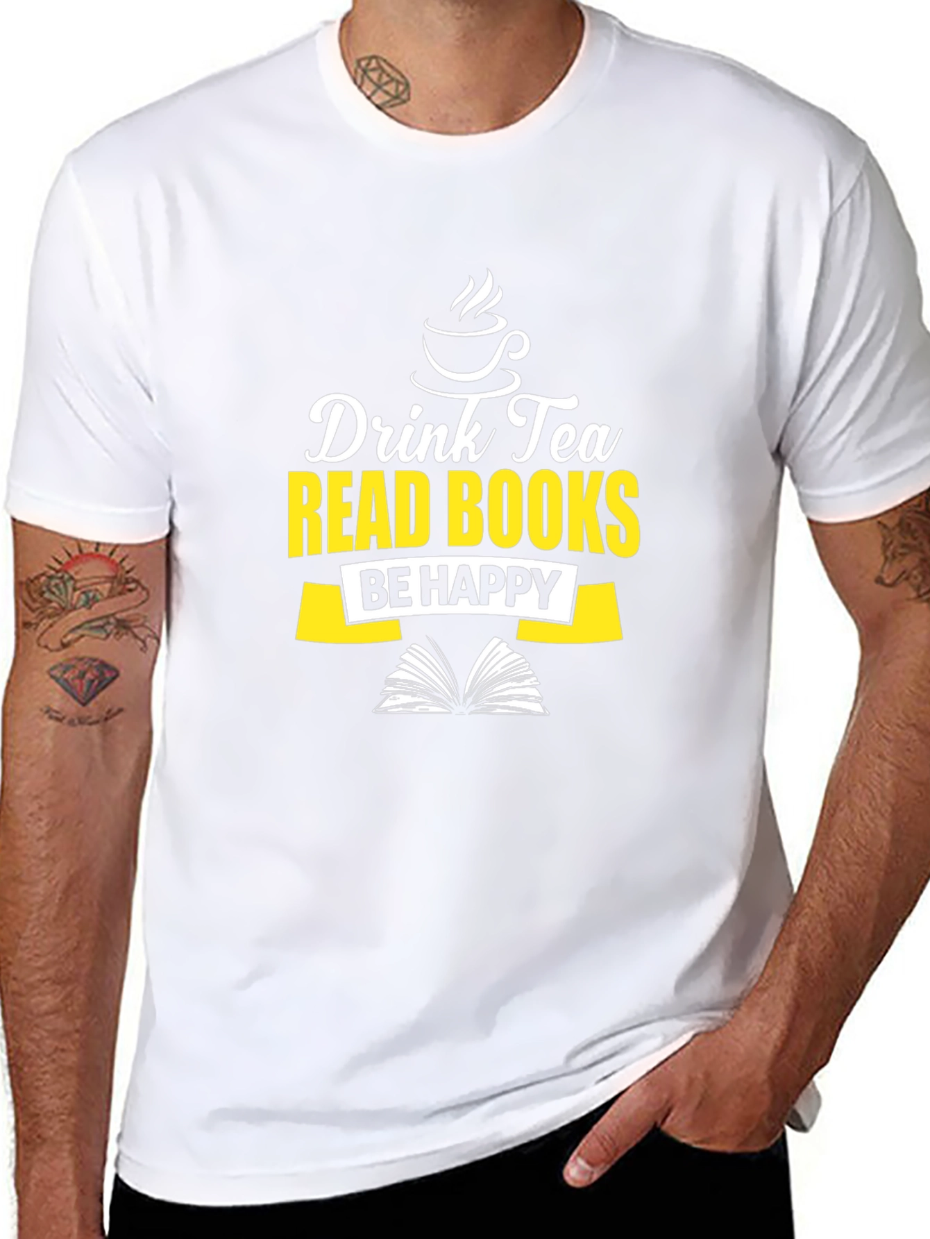 Drink Tea Read Books Graphic Tee