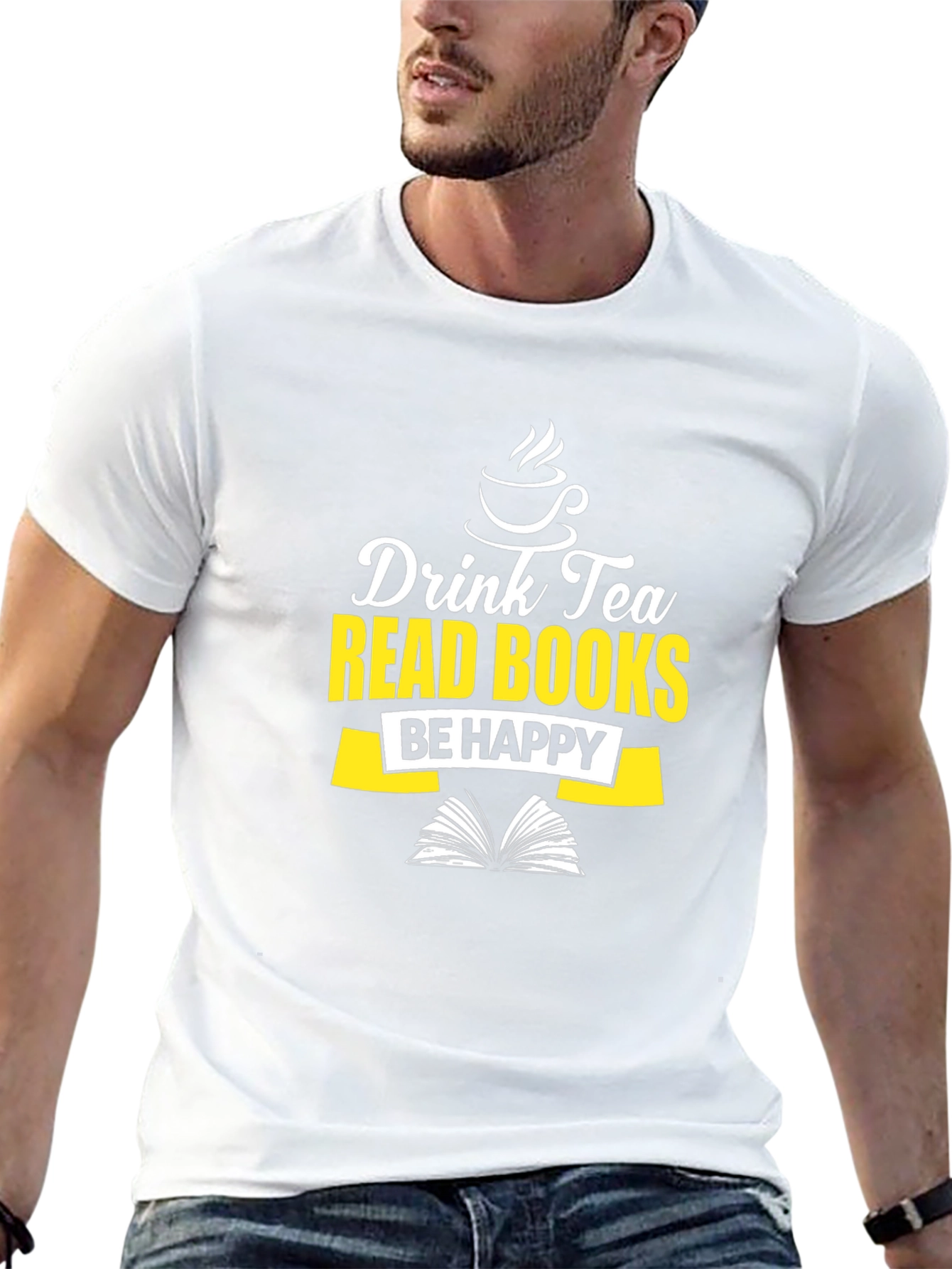 Drink Tea Read Books Graphic Tee
