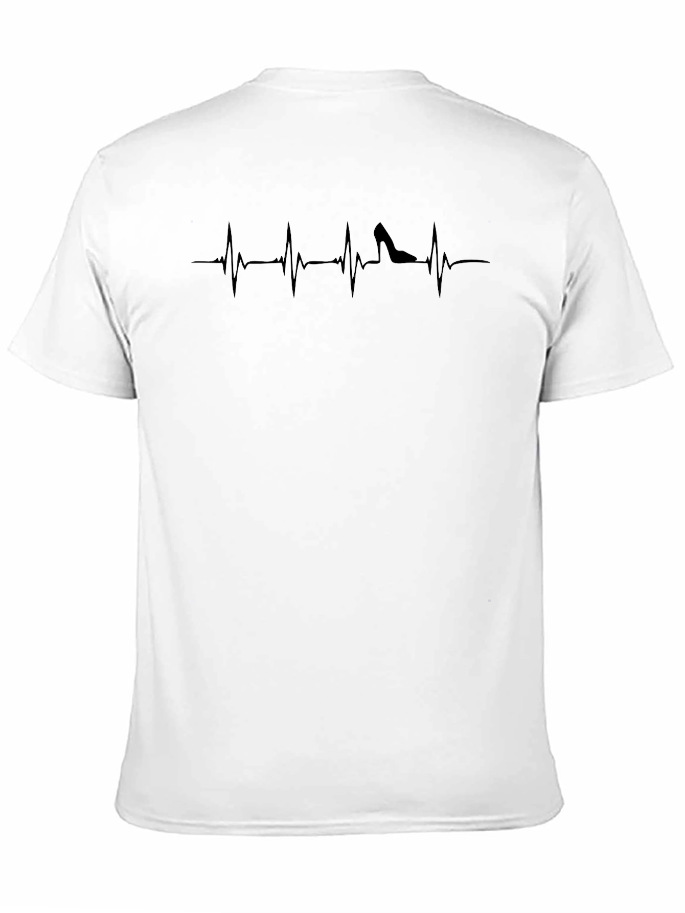 Heel Heartbeat T-Shirt - Black Graphic Tee
